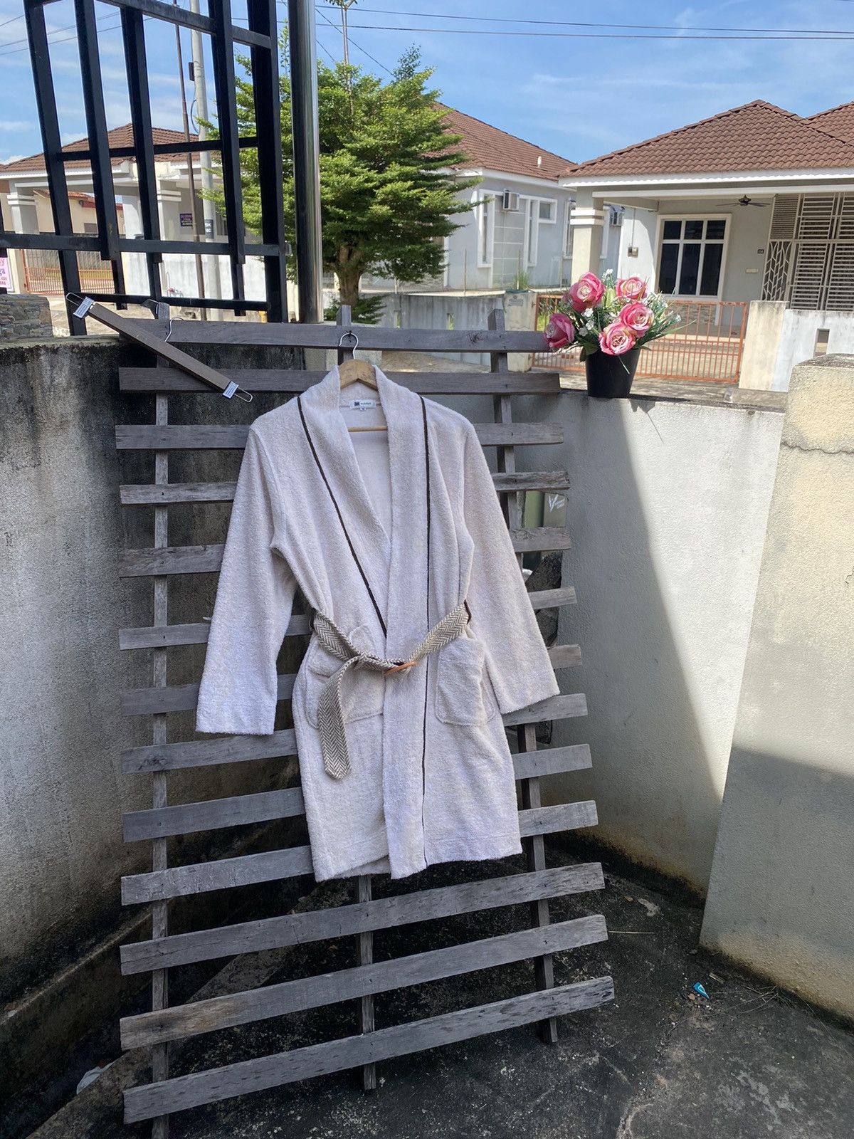 Vintage Issey Miyake IM Product Spaces Occasions Textured Bathrobe Size US L / EU 52-54 / 3 - 3 Thumbnail
