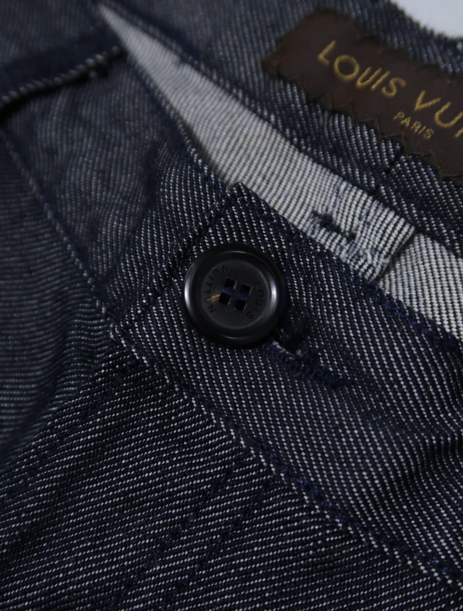Louis Vuitton F/W 05 Selvedge Monogram Wool Denim - Marc Jacobs Era Size US 32 / EU 48 - 4 Thumbnail