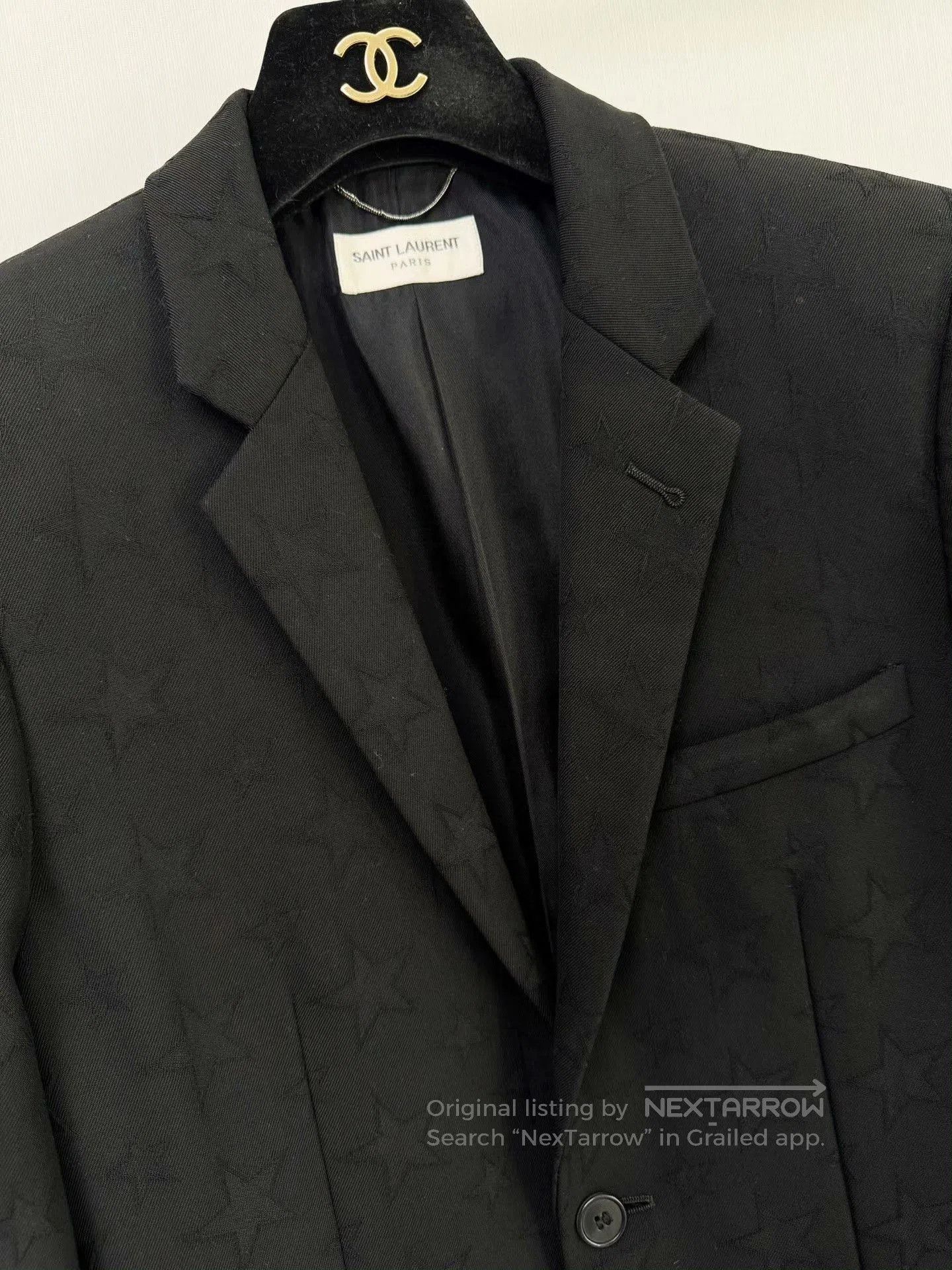 Saint Laurent Paris Saint Laurent Star Pattern Wool Blazer. Size US S / EU 44-46 / 1 - 3 Thumbnail