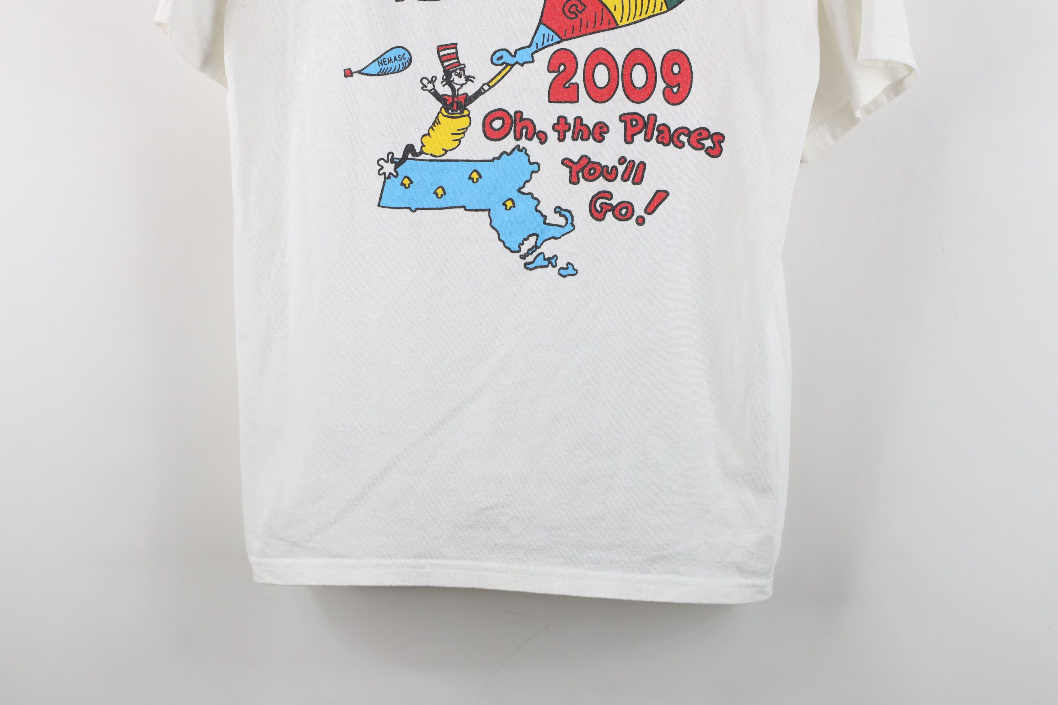 Vintage Vintage Y2K 2009 Dr Seuss Cat in the Hat You'll Go T-Shirt Size US M / EU 48-50 / 2 - 3 Thumbnail