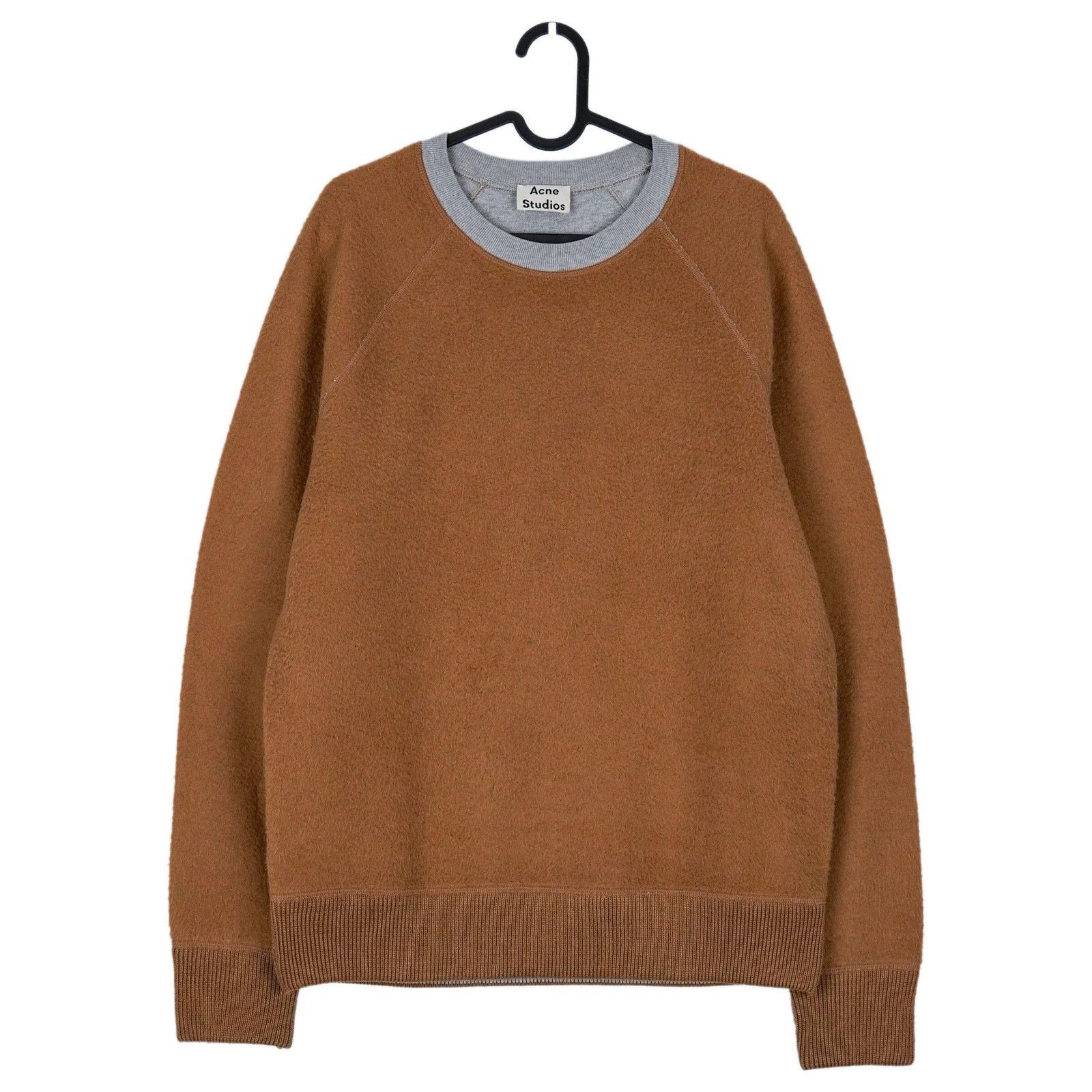 Acne Studios Acne Studios AW14 College Reverse Gray Wool Blend Sweatshirt Size US XS / EU 42 / 0 - 1 Thumbnail
