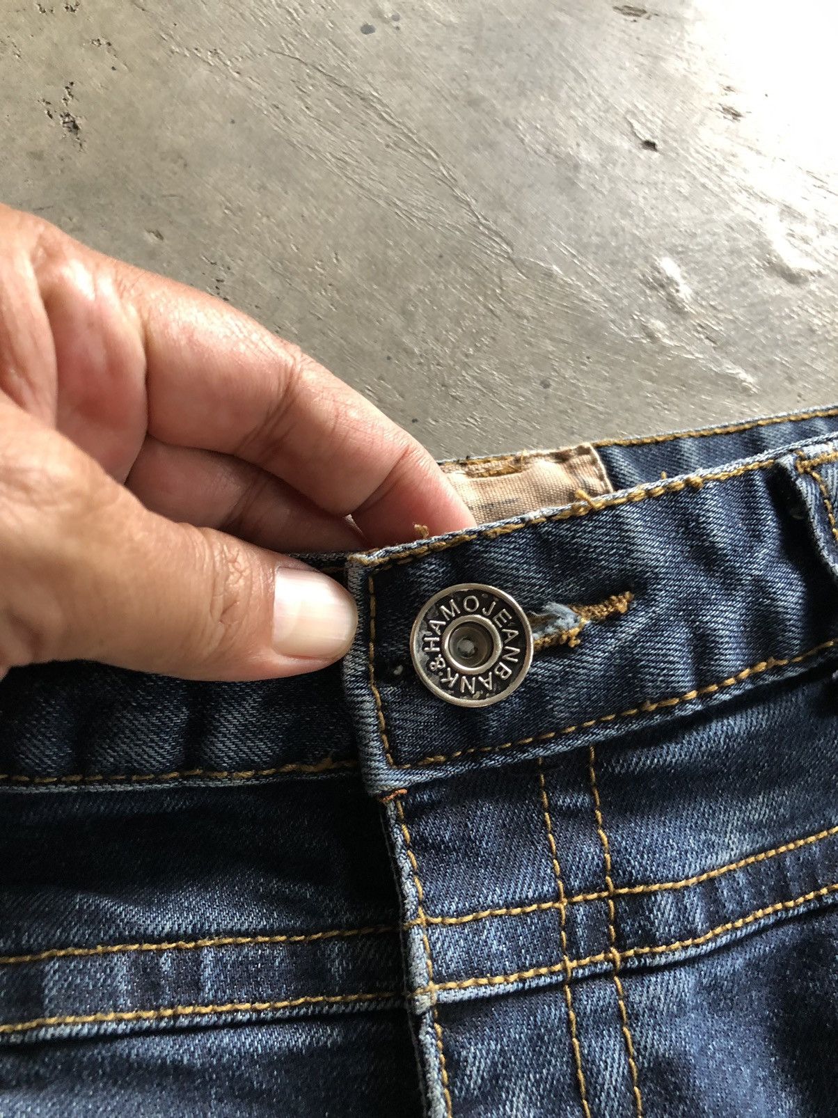If Six Was Nine × Japanese Brand JAPANESE STYLE HAMO SKULL ROCK & ROLL JEANS Size US 30 / EU 46 - 12 Thumbnail