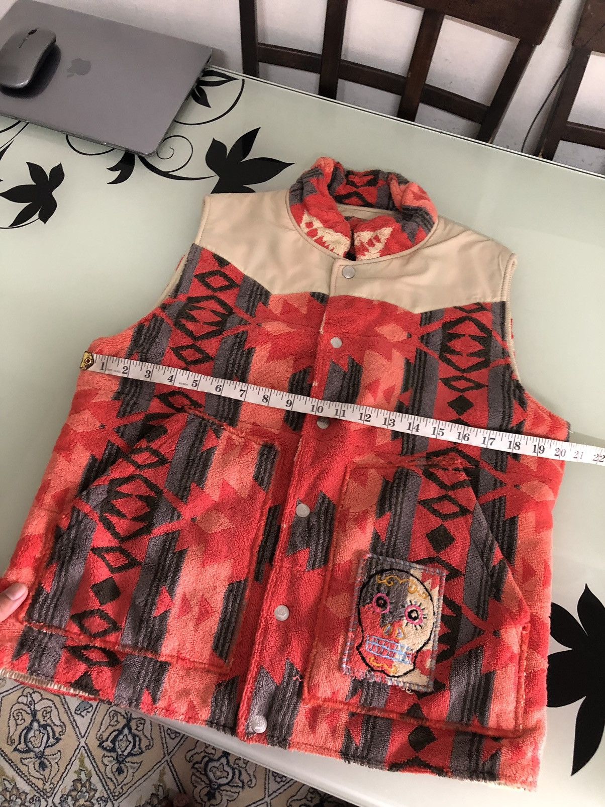 Japanese Brand Coogi Style Dean Native Teddy Cloth Vest Jacket Size US M / EU 48-50 / 2 - 16 Thumbnail