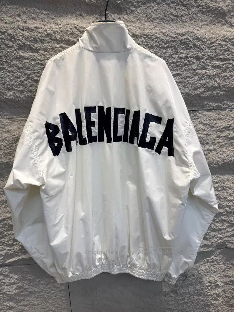 Balenciaga Balenciaga White Tape Jacket Jacket Size US S / EU 44-46 / 1 - 1 Thumbnail