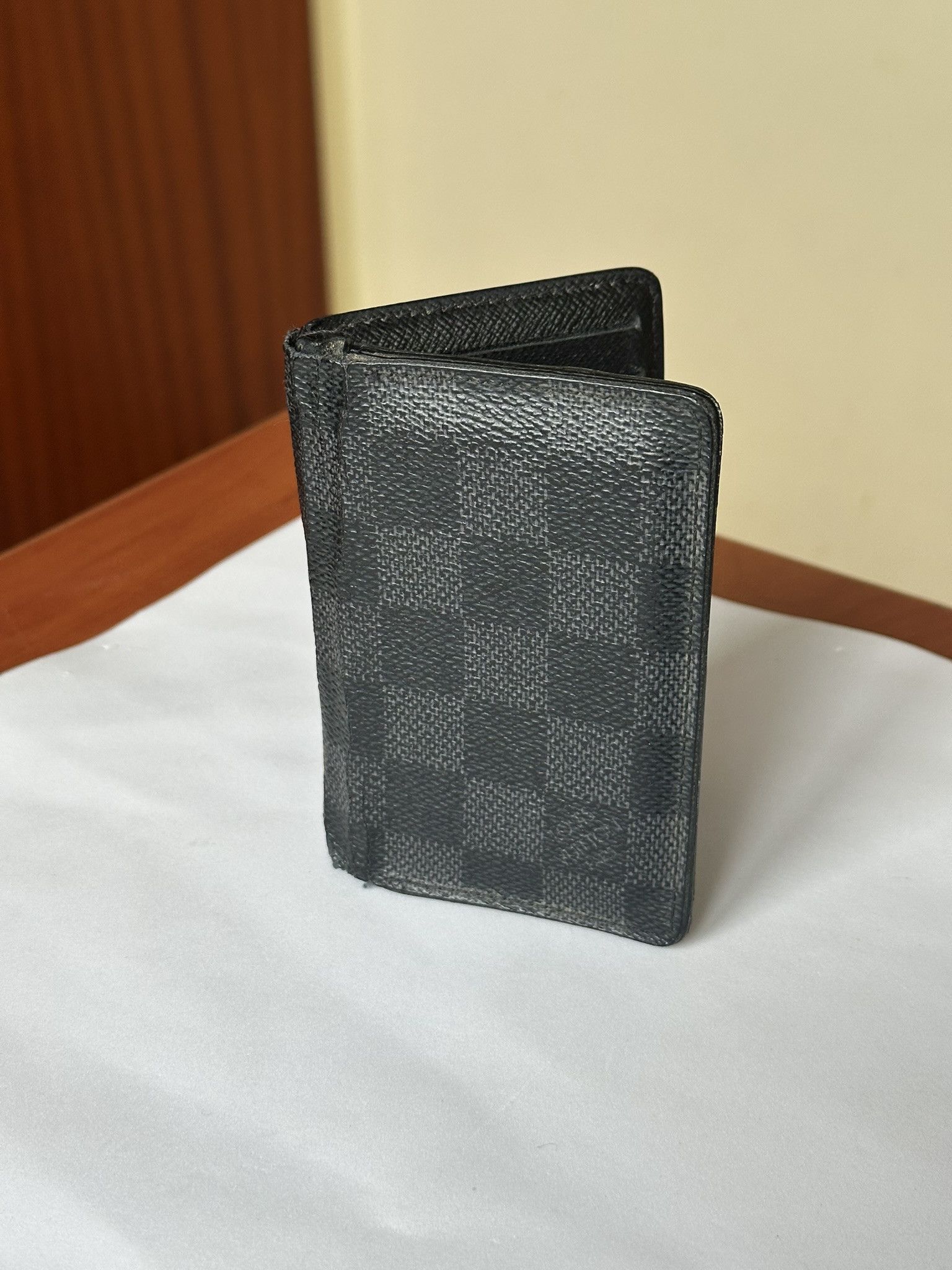 Louis Vuitton Louis Vuitton Card Holder Wallet Graphite Damier Black Size ONE SIZE - 1 Thumbnail