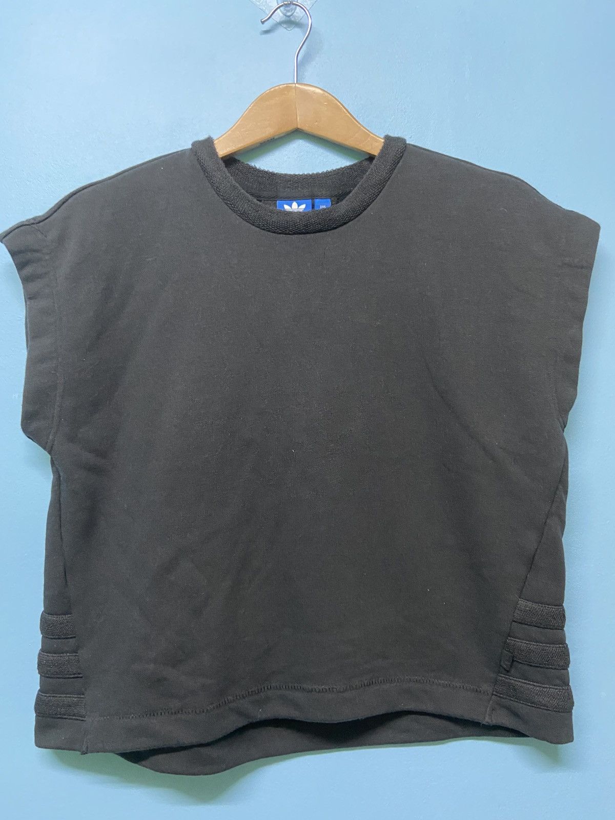 Adidas three stripes sleeveless crop