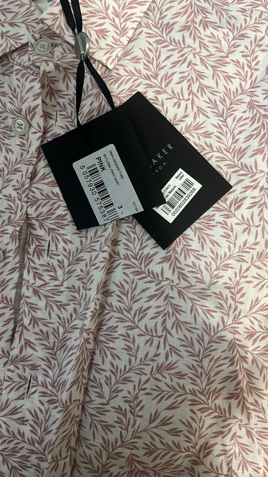 Ted Baker Ted Baker Short Sleeve Button Up Shirt Size US M / EU 48-50 / 2 - 3 Thumbnail