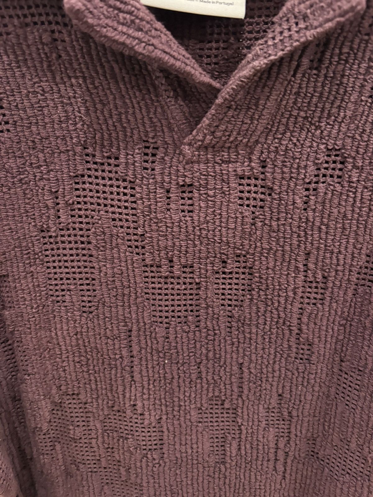 OAS OAS Grot Crochet Long Sleeve Polo in Burgundy Size US L / EU 52-54 / 3 - 5 Thumbnail