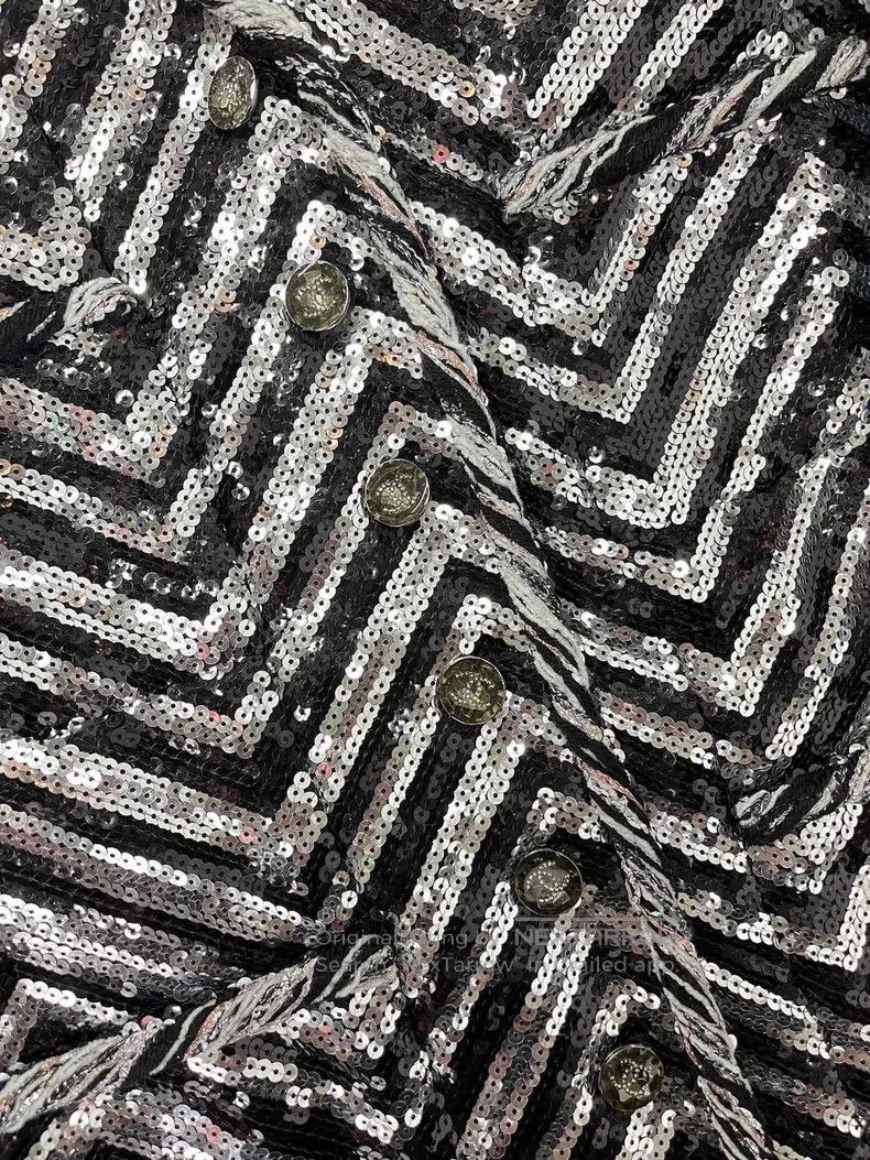Chanel Chanel Black and white sequin silhouette jacket Size XS / US 0-2 / IT 36-38 - 3 Thumbnail