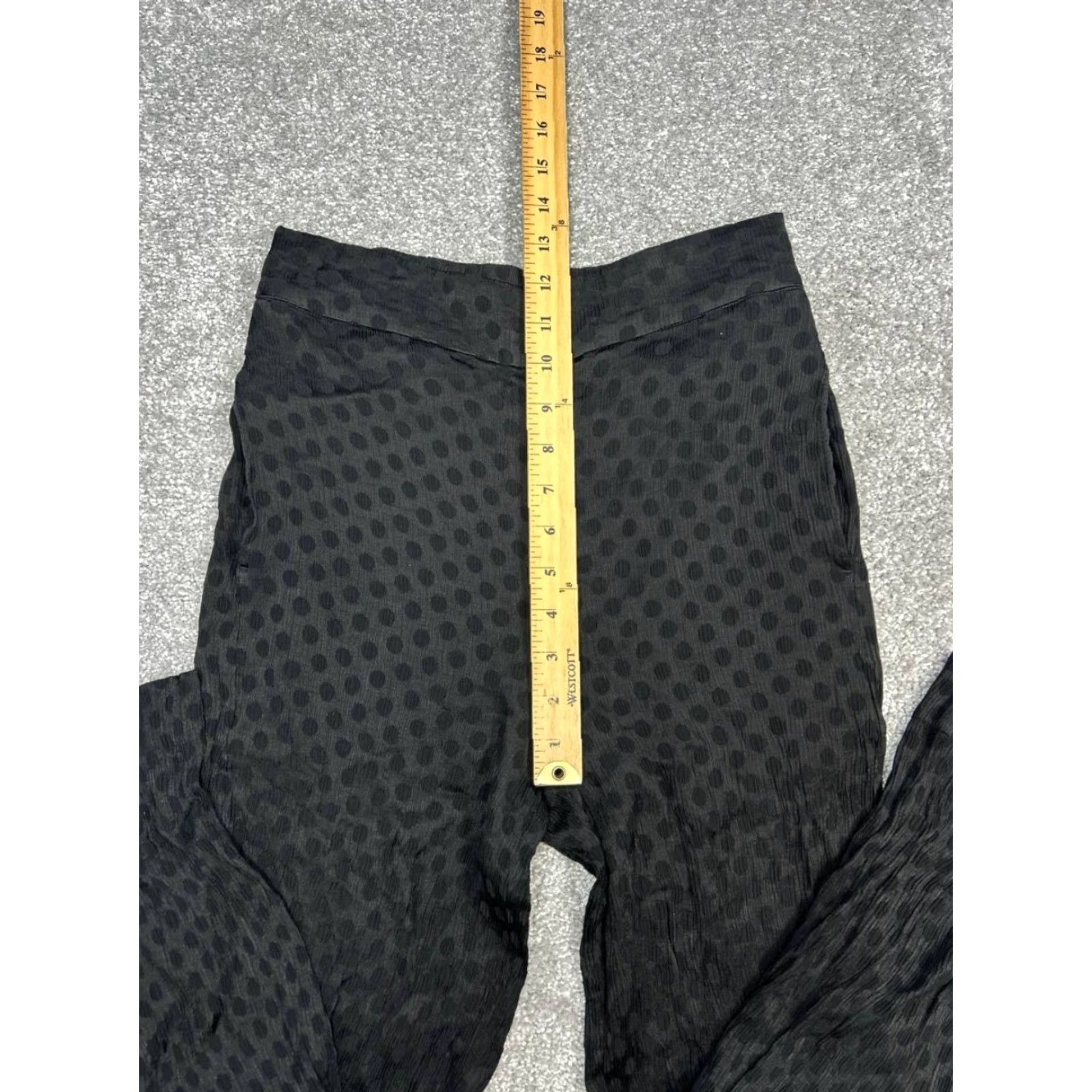 Madewell Madewell Polka Dot Cropped Pants Womens Small Black Stretch High Rise Flared Leg Size 28" / US 6 / IT 42 - 5 Thumbnail