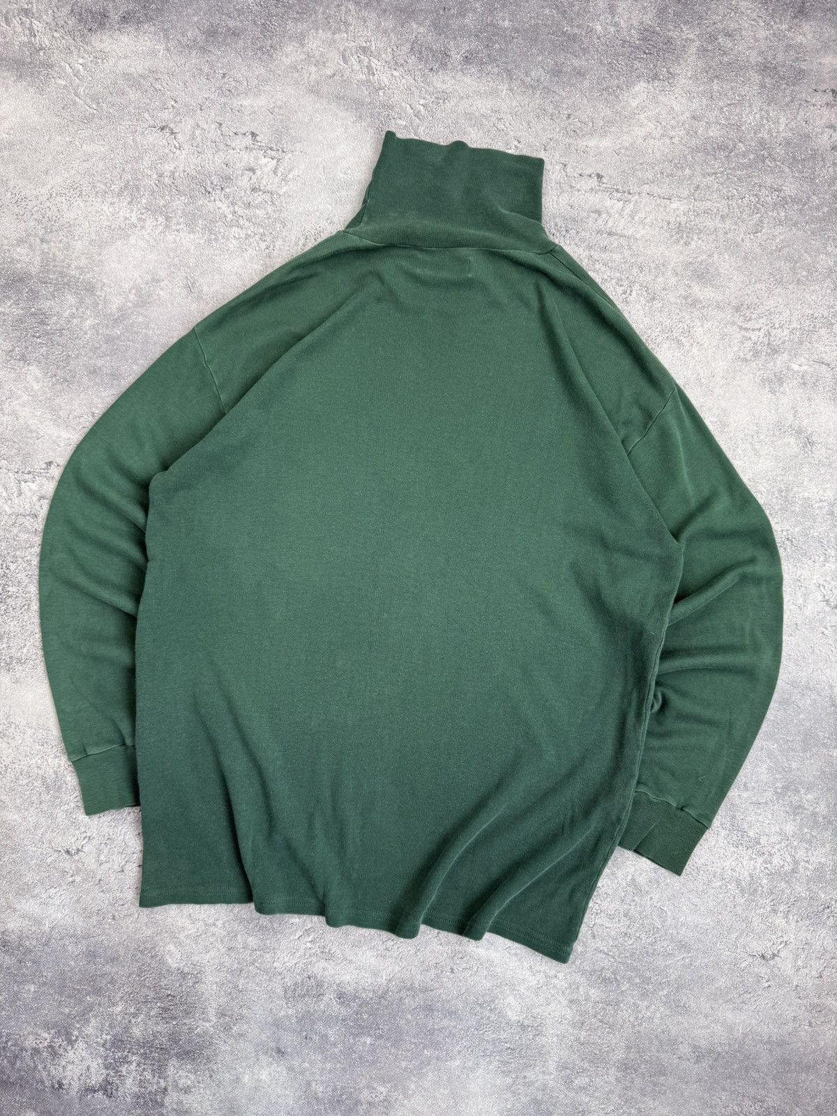 Sunspel Sunspel Forest Green Turtleneck Long Sleeve Sweatshirt Size US L / EU 52-54 / 3 - 14 Thumbnail