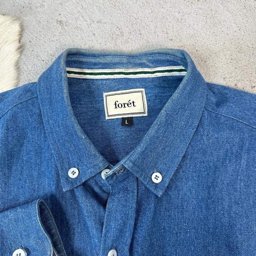 Vintage × foret Denim Foret Shirt Size US L / EU 52-54 / 3 - 6 Thumbnail