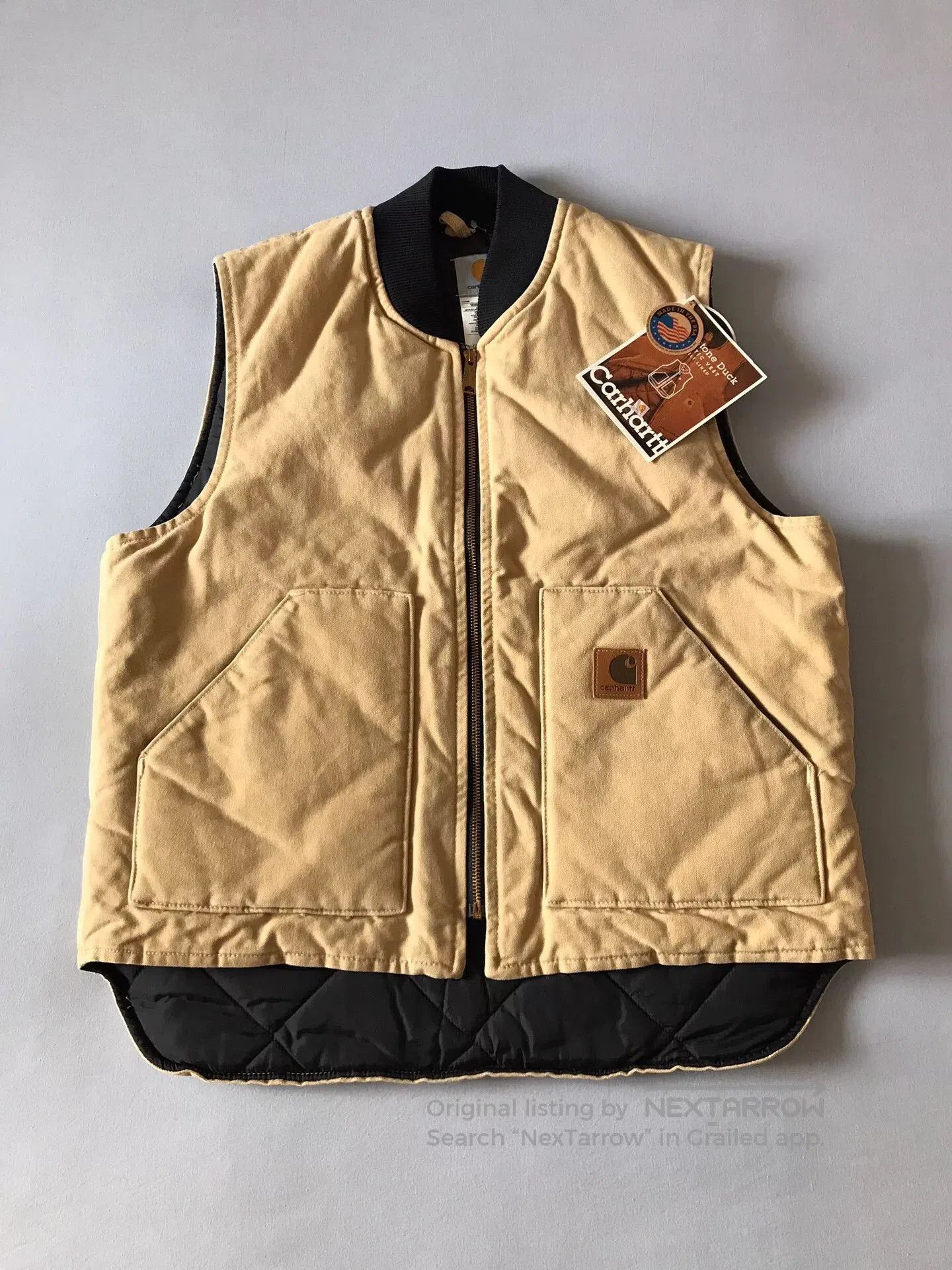 Carhartt Carhartt V02 WET Wheat Canvas Vest. Size US L / EU 52-54 / 3 - 1 Thumbnail