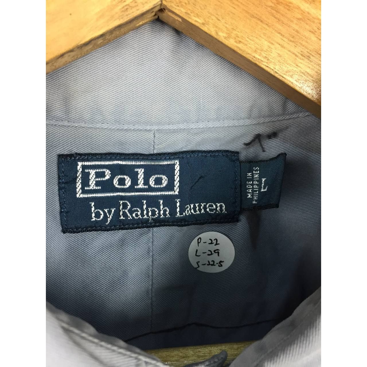 Polo Ralph Lauren × Vintage Vtg Polo Ralph Lauren Twill Pocket Western Workwear Shirt Size US L / EU 52-54 / 3 - 12 Thumbnail