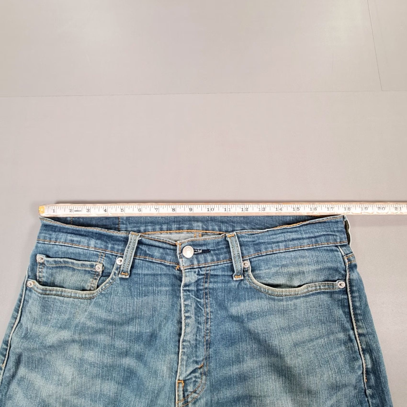Levi's Levi's 513 Slim Straight Jeans Blue Denim Men's W34 L30 Stretch Zip Fly 5-Pocket Denim Jeans Regular Fit Size US 34 / EU 50 - 5 Thumbnail