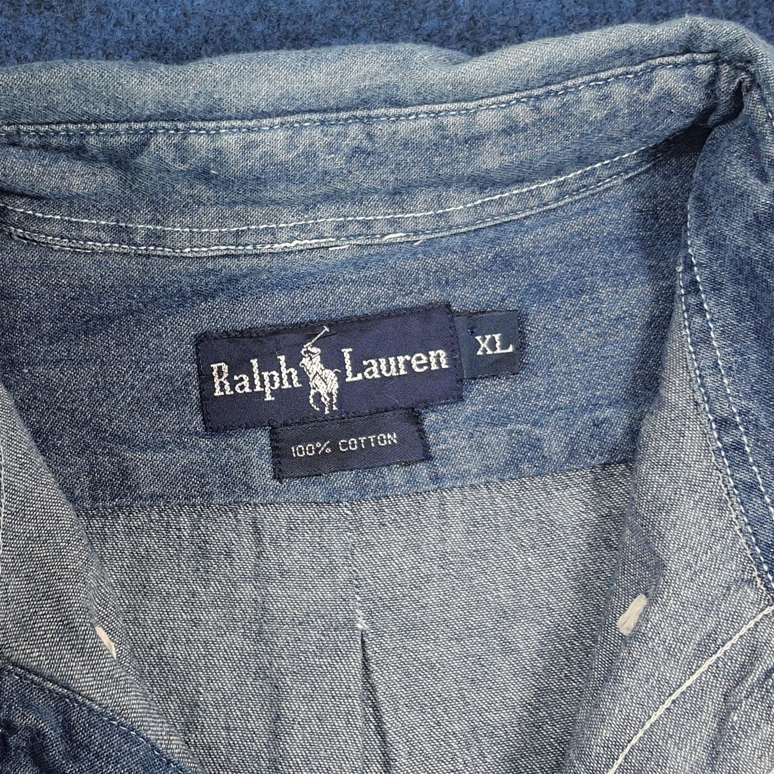 Polo Ralph Lauren Vintage Ralph Lauren Denim Style Button Up Shirt C294N27 Size US XL / EU 56 / 4 - 5 Thumbnail