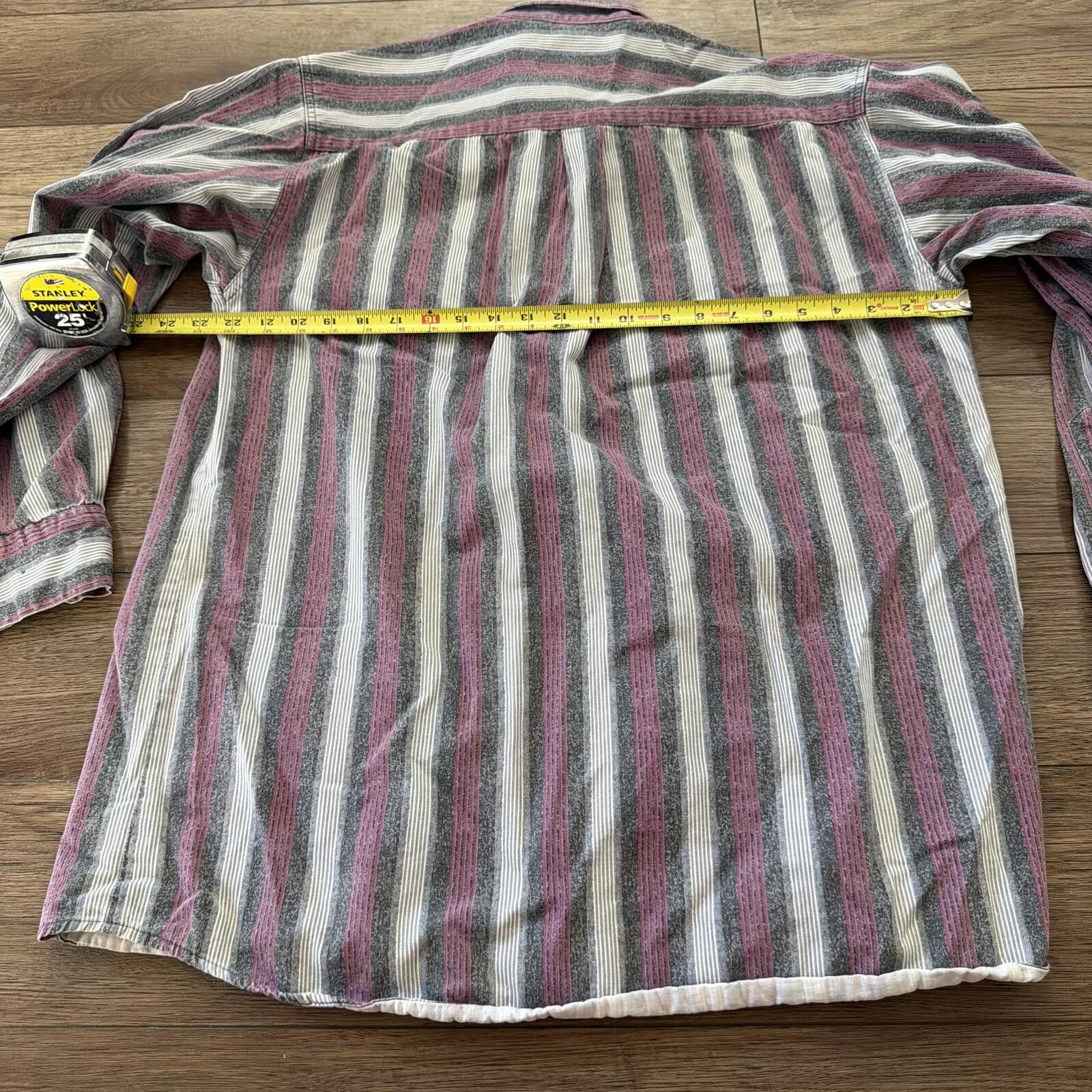 Rowing Blazers Vintage 90s Blazer Western Cowboy Vertical Stripe Shirt L Size US L / EU 52-54 / 3 - 7 Thumbnail