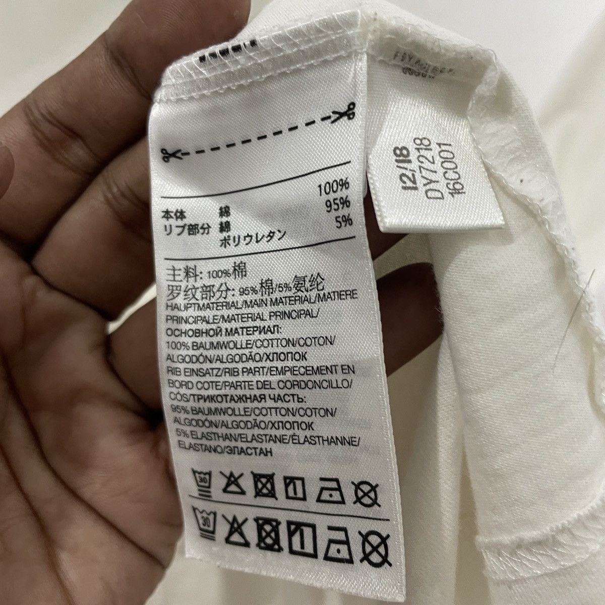 Adidas × Y's Y-3 Yohji Yamamoto X Adidas Big Logo Tee Size US S / EU 44-46 / 1 - 7 Thumbnail
