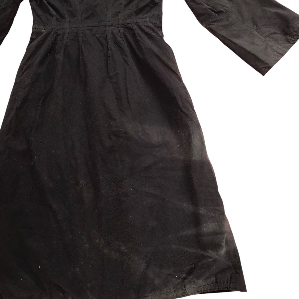 VINTAGE 90s KENZO JUNGLE FLARED SLEEVE LONG JACKET SUN FADED