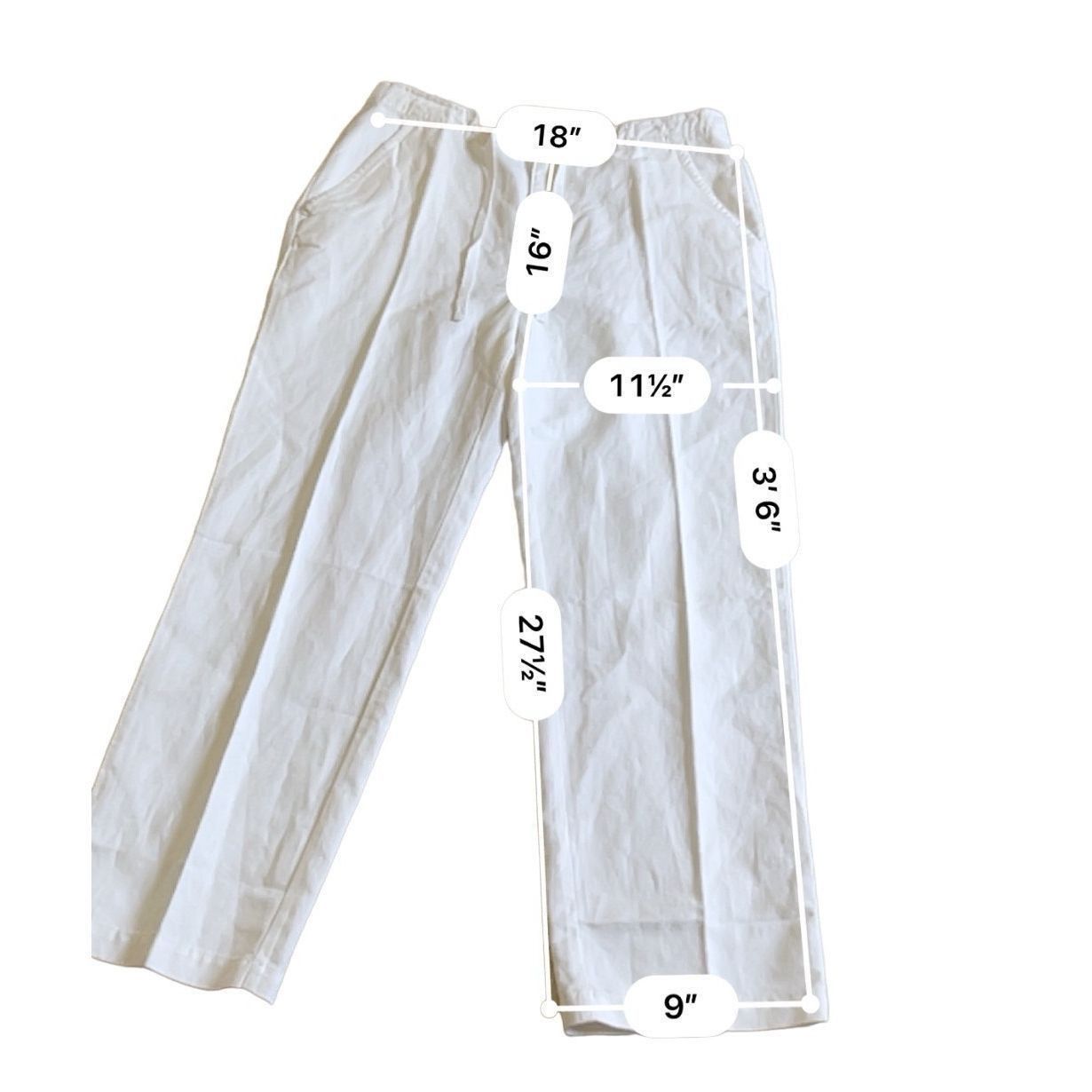 Island Shores Men's Island Shores White Linen Pants Large Size US 34 / EU 50 - 8 Thumbnail