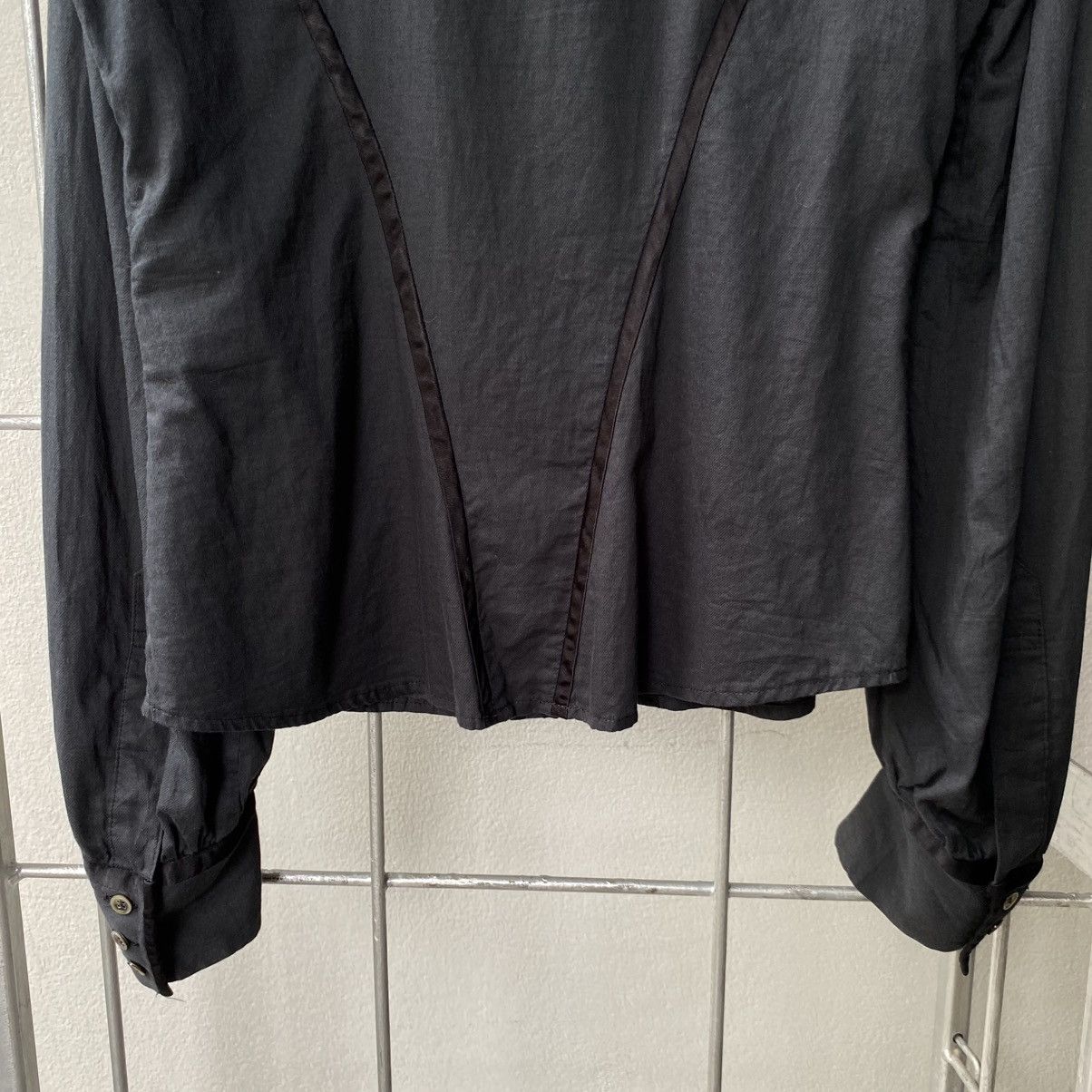 Tsumori Chisato Tsumori Chisato Black Long Sleeve Blouse Peter Pan Collar Size XS / US 0-2 / IT 36-38 - 5 Thumbnail