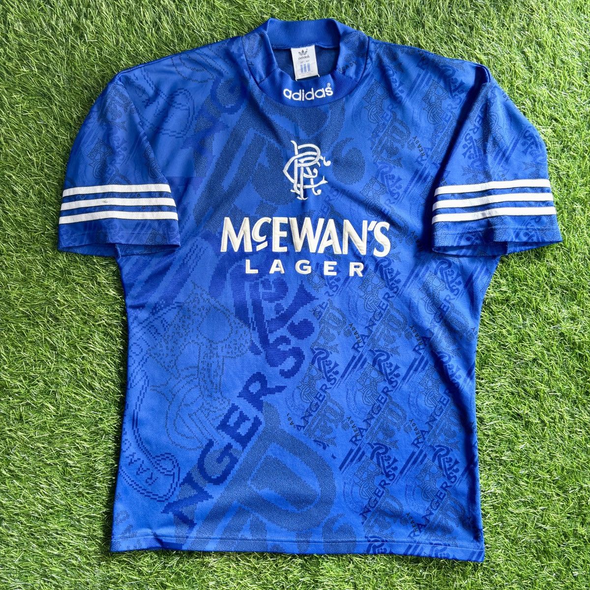 Adidas Glasgow Ranger Home 1994 Gascoigne #8 Soccer Jersey Size US M / EU 48-50 / 2 - 1 Thumbnail