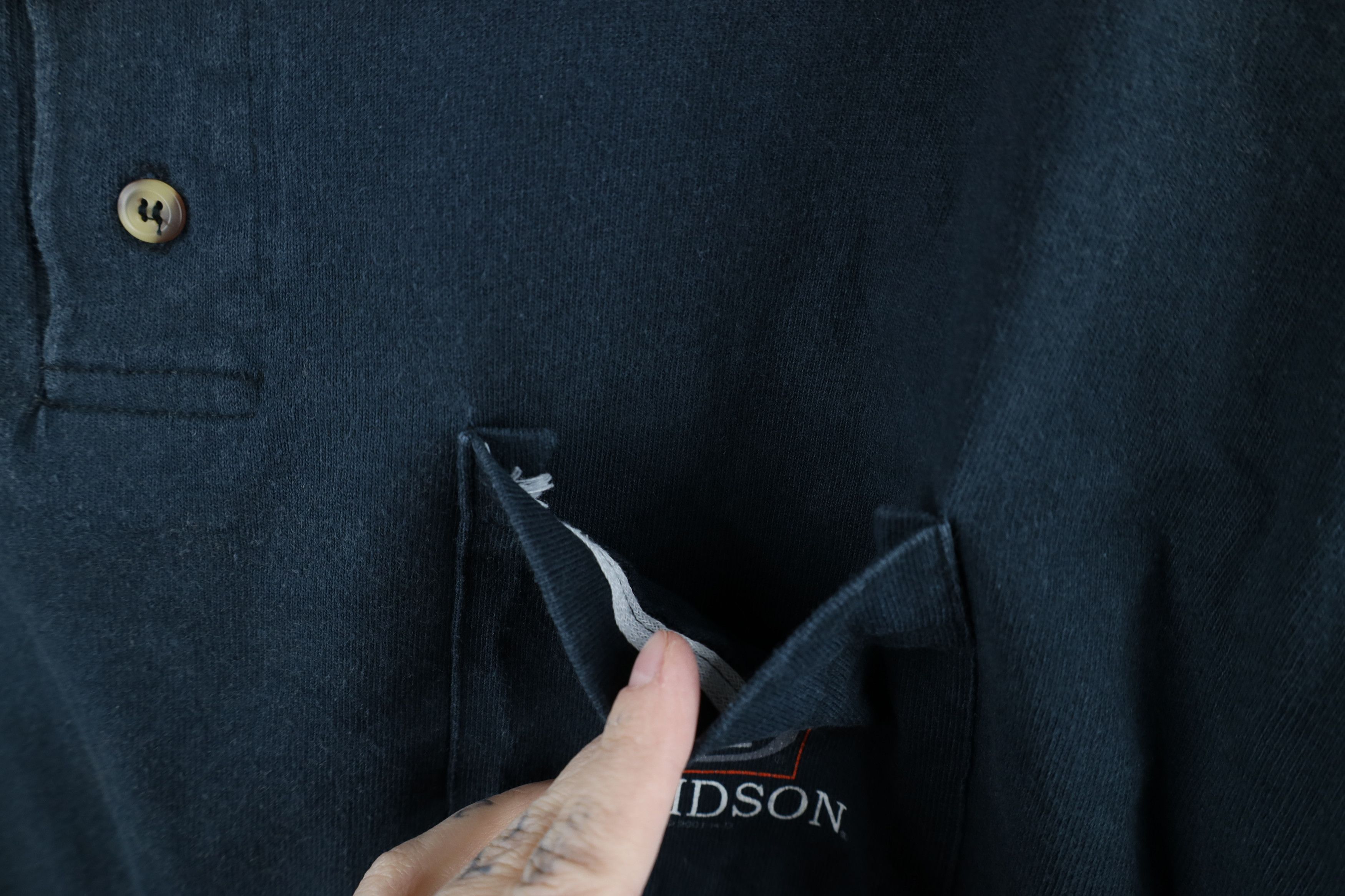 Harley Davidson Vintage Y2K 2001 Harley Davidson Polo Shirt Black USA Size US XL / EU 56 / 4 - 6 Thumbnail