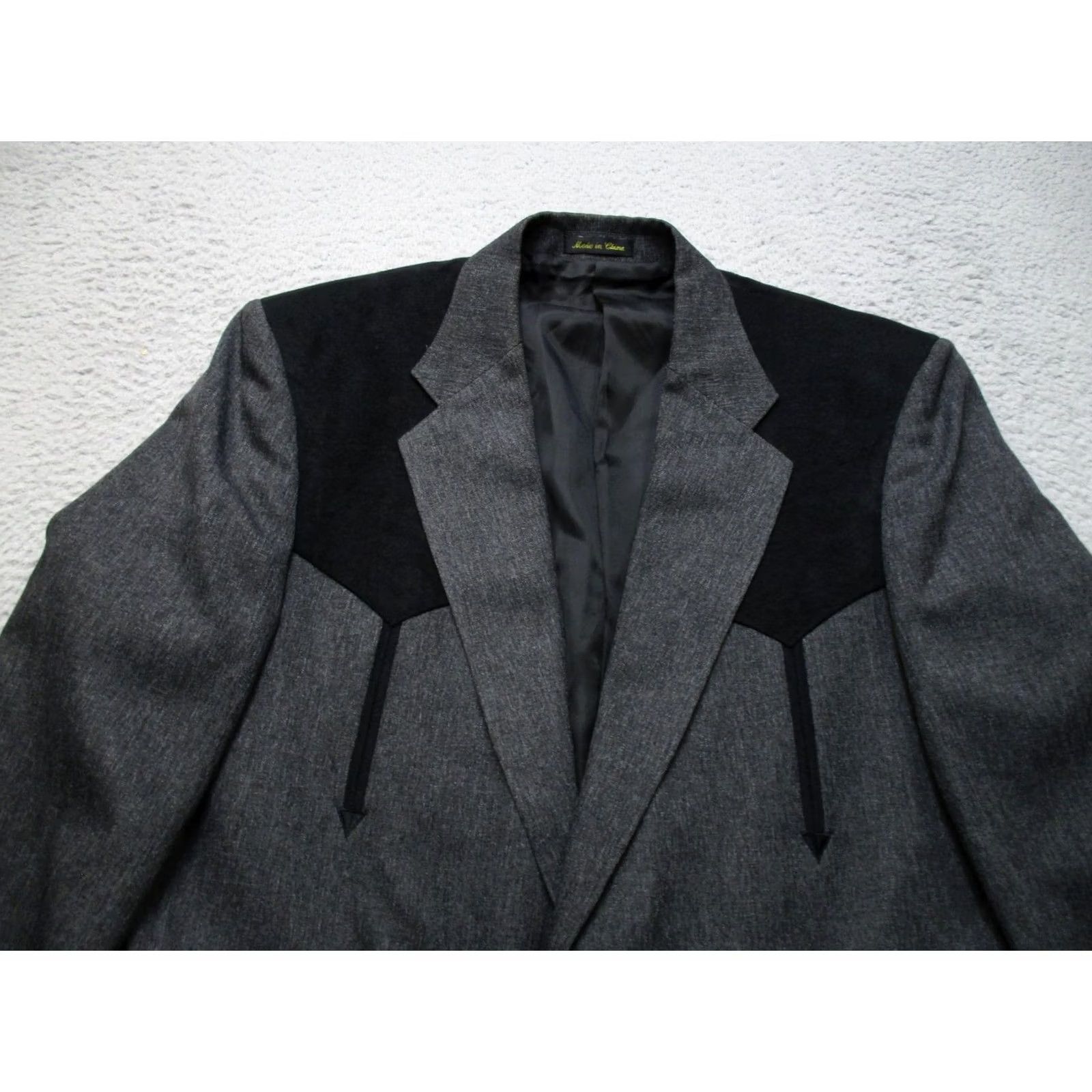 YOKE Circle S Mens Western Sport Coat 44L Gray Size US S / EU 44-46 / 1 - 2 Thumbnail
