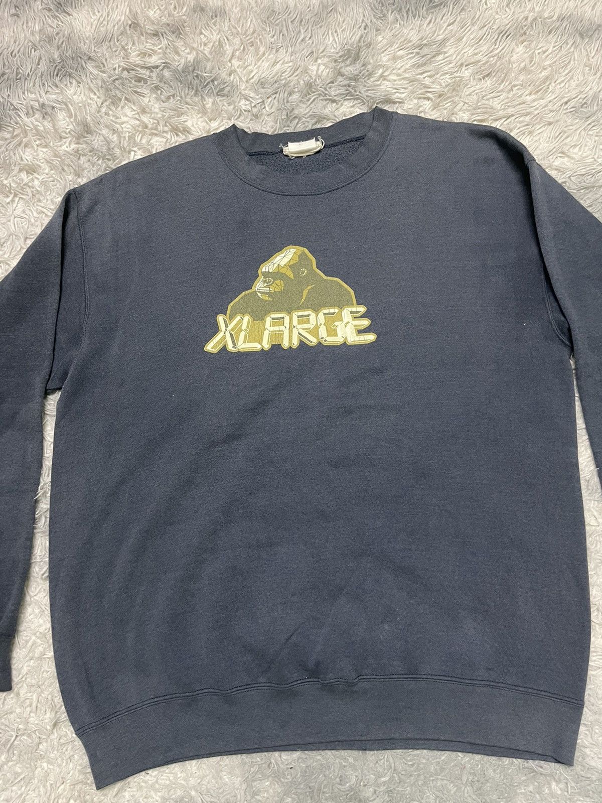 Xlarge 90s X LARGE OG LOGO NICELY FADED CEEWNECK Size US XL / EU 56 / 4 - 3 Thumbnail