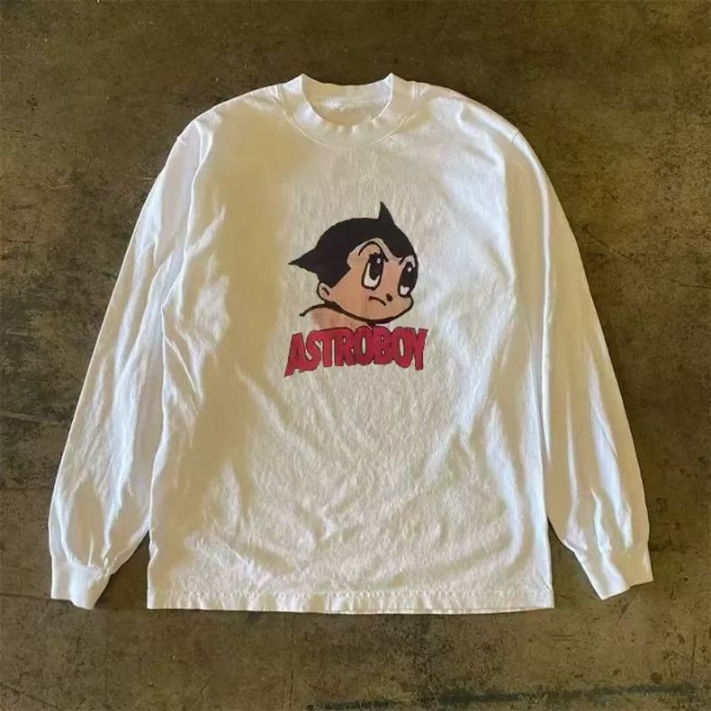 Vintage Street retro cartoon Astro Boy print long-sleeved T-shirt Size US M / EU 48-50 / 2 - 1 Thumbnail