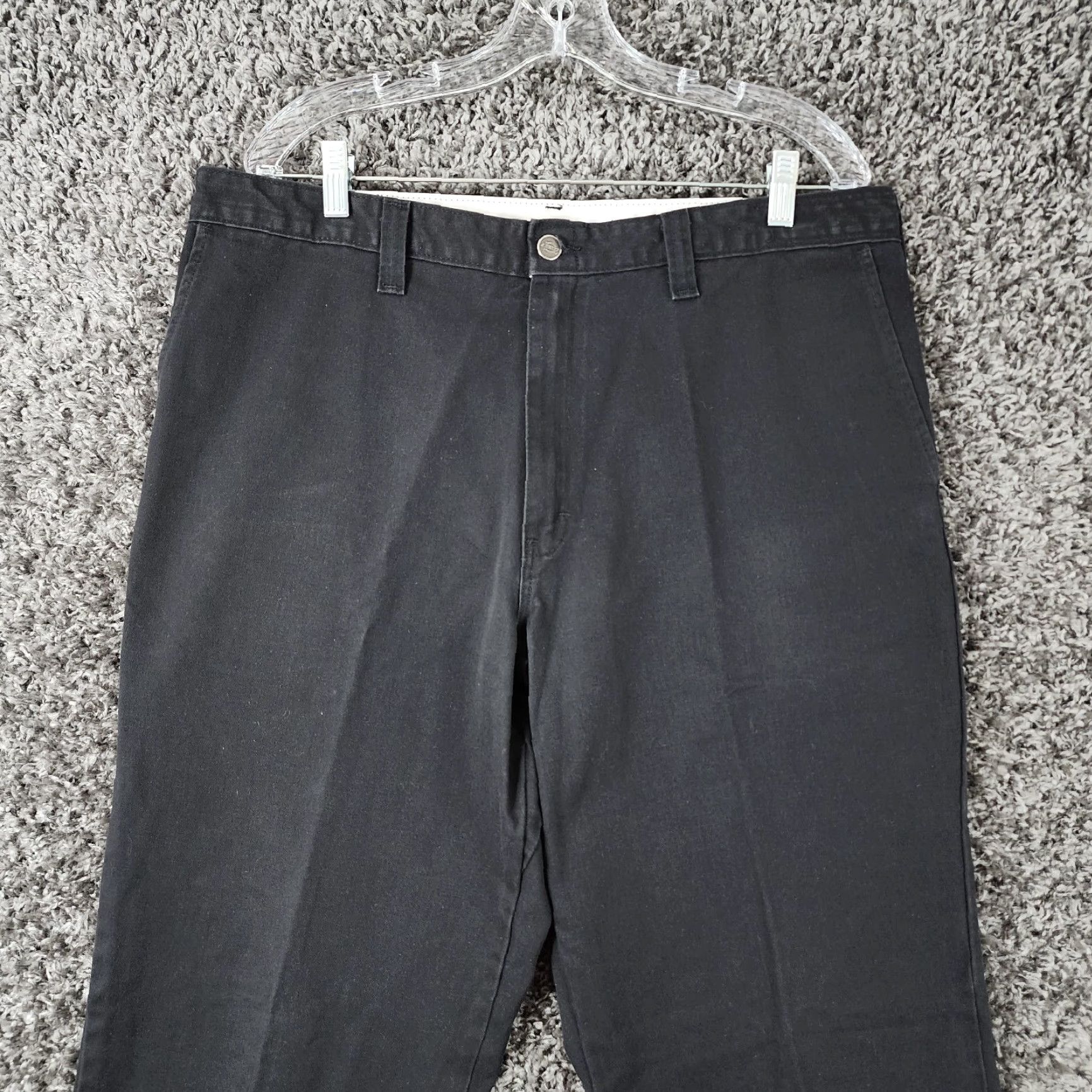 Dickies VINTAGE Dickies Men's Pants Chino Straight Leg Black Size 37x32, Workwear, Mens Size US 37 - 2 Thumbnail