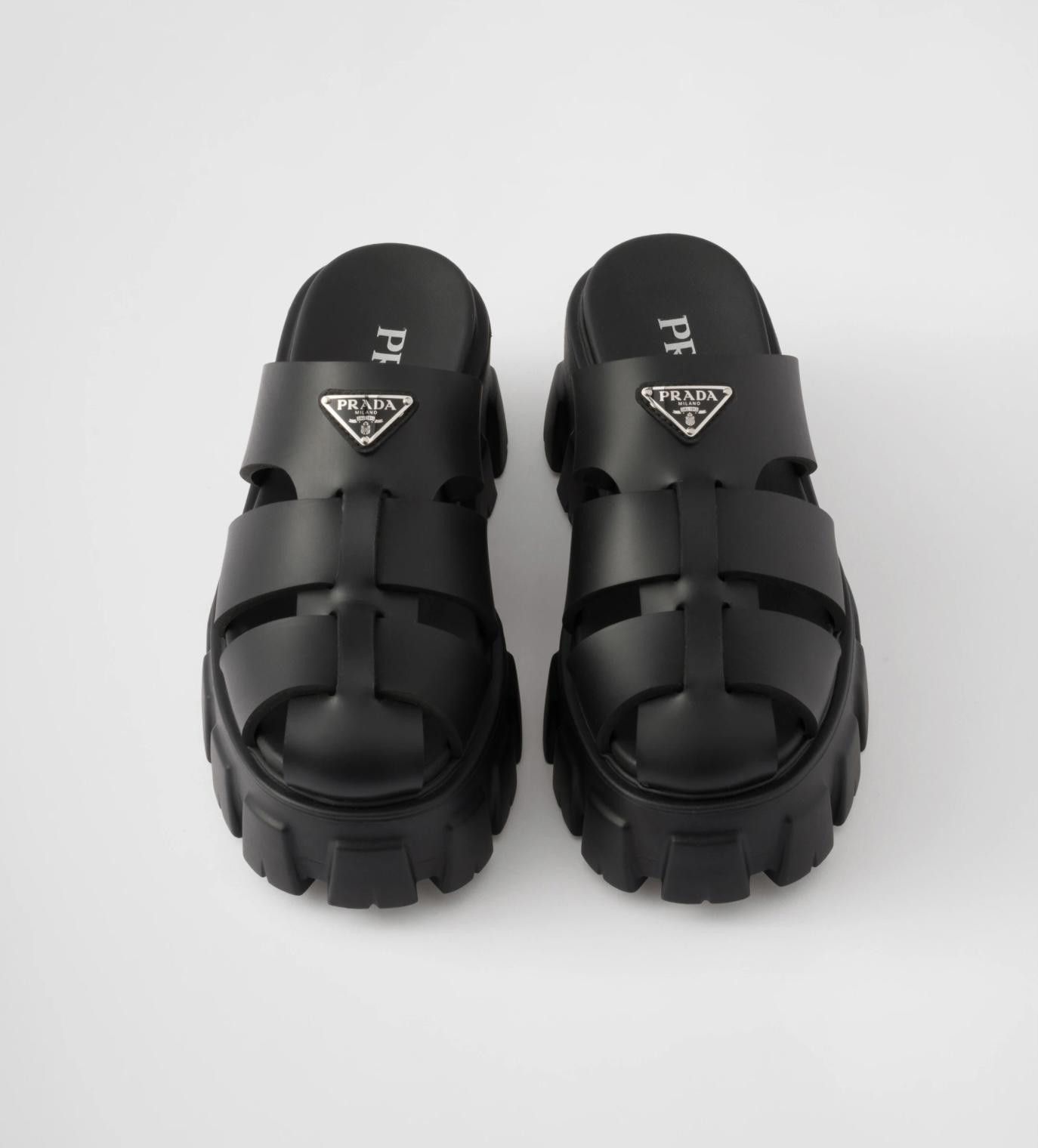 Prada PRADA MONOLITH RUBBER MULES SIZE 41 Size ONE SIZE - 3 Thumbnail