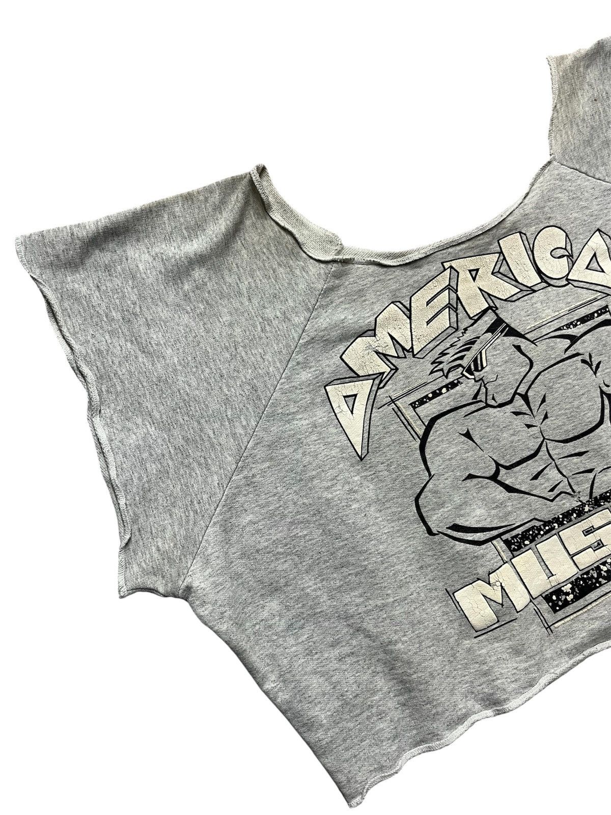 Vintage Vintage 90s American Muscle Workout Chopped Sweatshirt Size US XL / EU 56 / 4 - 3 Thumbnail