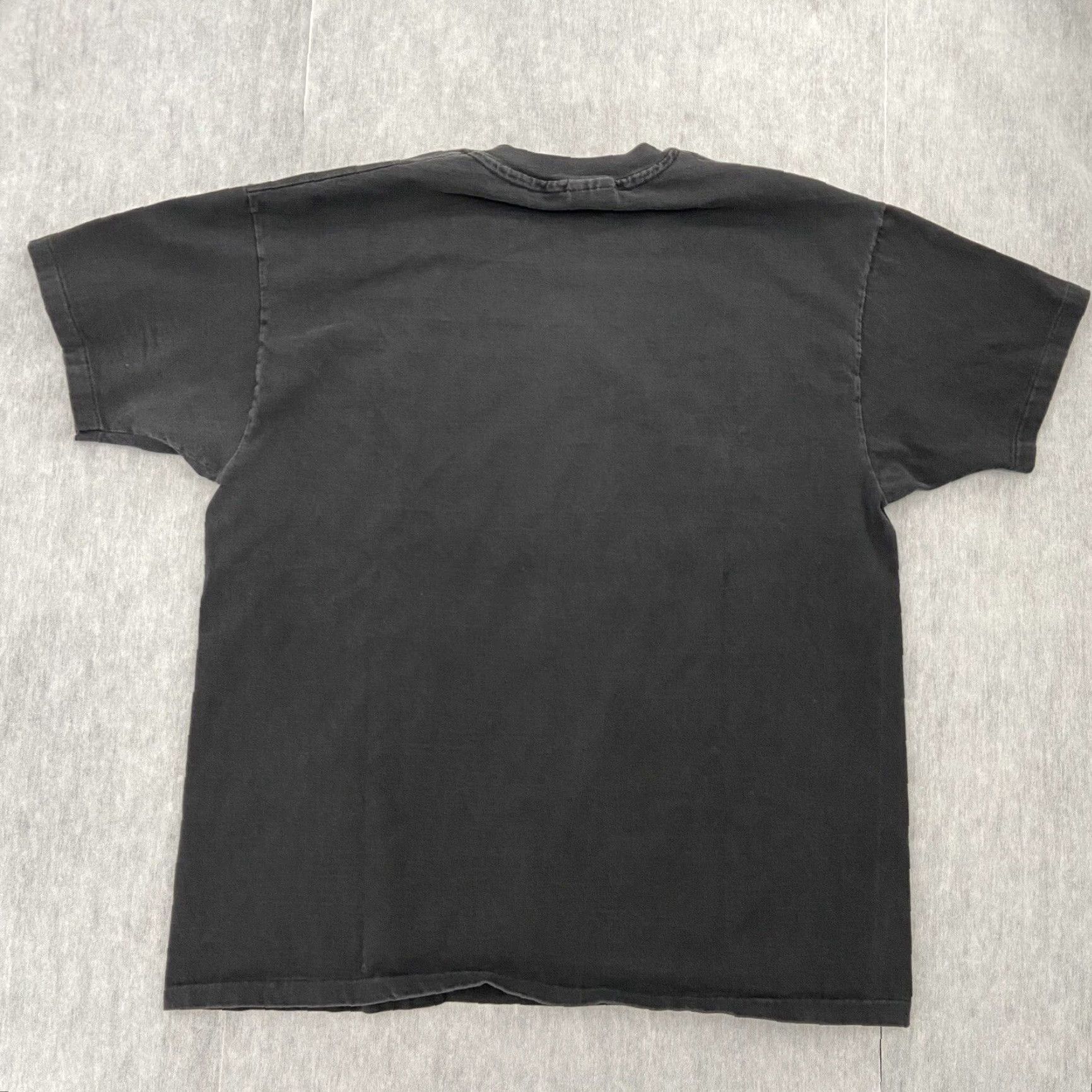 Hanes VINTAGE Hanes Extreme Visibility T-Shirt Adult XL Black Solid Graphic 90s Mens Size US XL / EU 56 / 4 - 2 Thumbnail