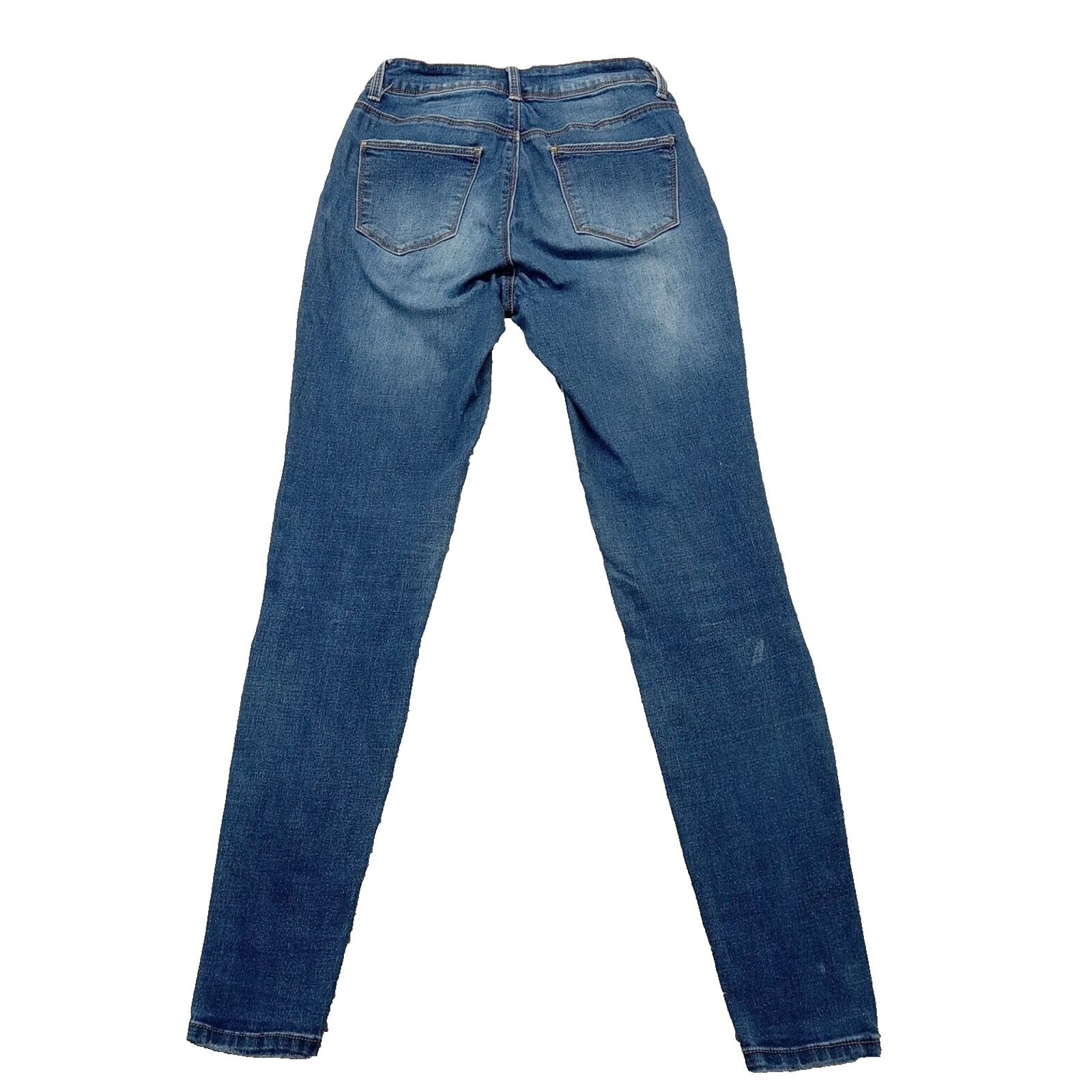 & Other Stories Wax Jeans Los Angeles 26 X29 Stretch Skinny Distressed Denim Size 26" / US 2 / IT 38 - 2 Thumbnail