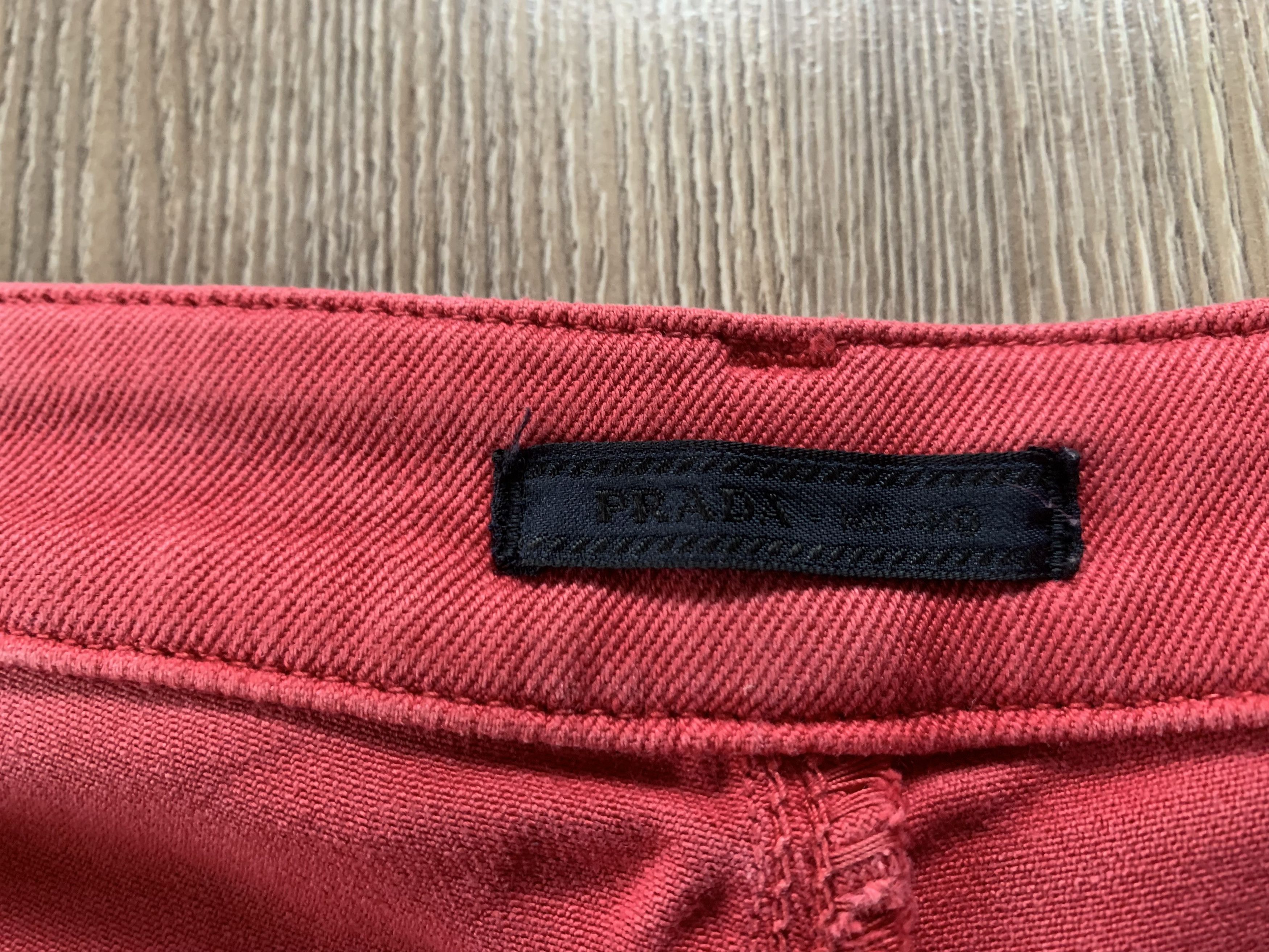 Prada Prada Milano Womens Vintage Red Skinny Jeans Size 31" - 11 Thumbnail