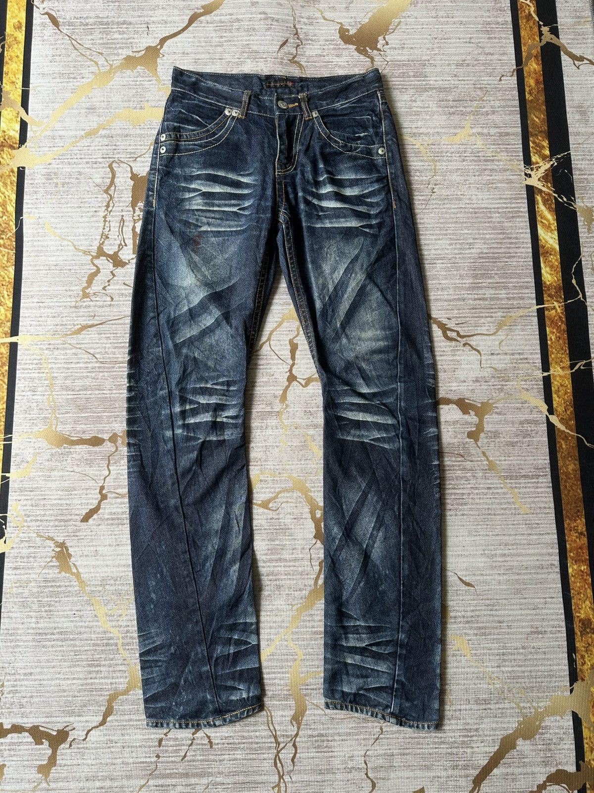 Morgan Homme Morgan Homme De Toi Claw Marks Curve Leg Design Denim Size US 29 - 4 Thumbnail