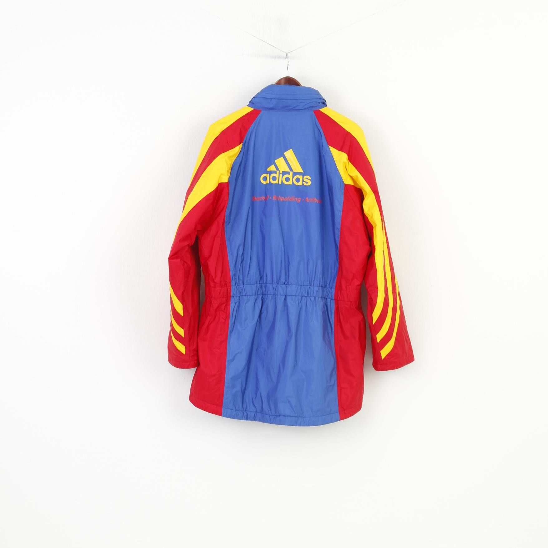 Adidas Adidas Men 186 L Jacket Full Zipper Hood Red Blue 0666 Size US S / EU 44-46 / 1 - 9 Thumbnail
