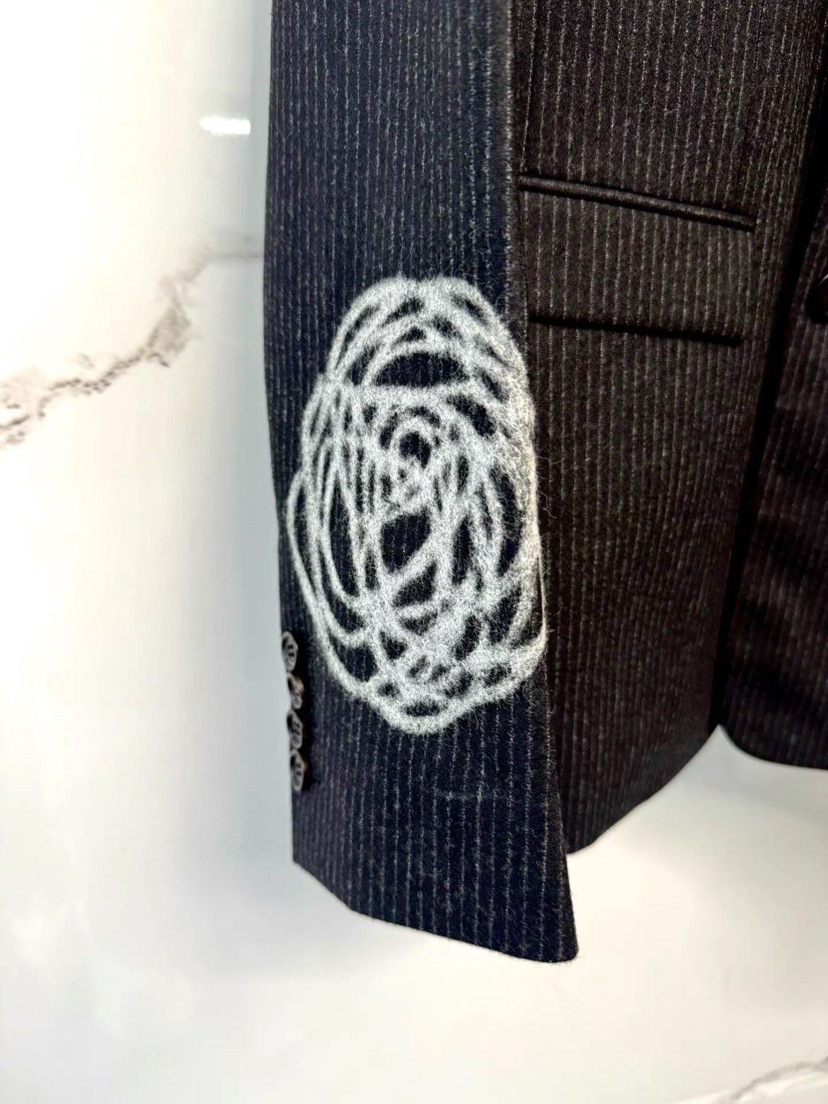 Dior Dior Homme 14AW Runway Flower Stitches Jacket-2507 Size US S / EU 44-46 / 1 - 5 Thumbnail