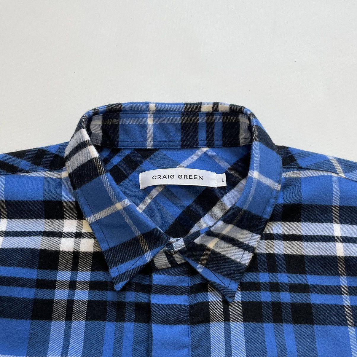 Craig Green Panelled Check Flannel Shirt Size US L / EU 52-54 / 3 - 4 Thumbnail