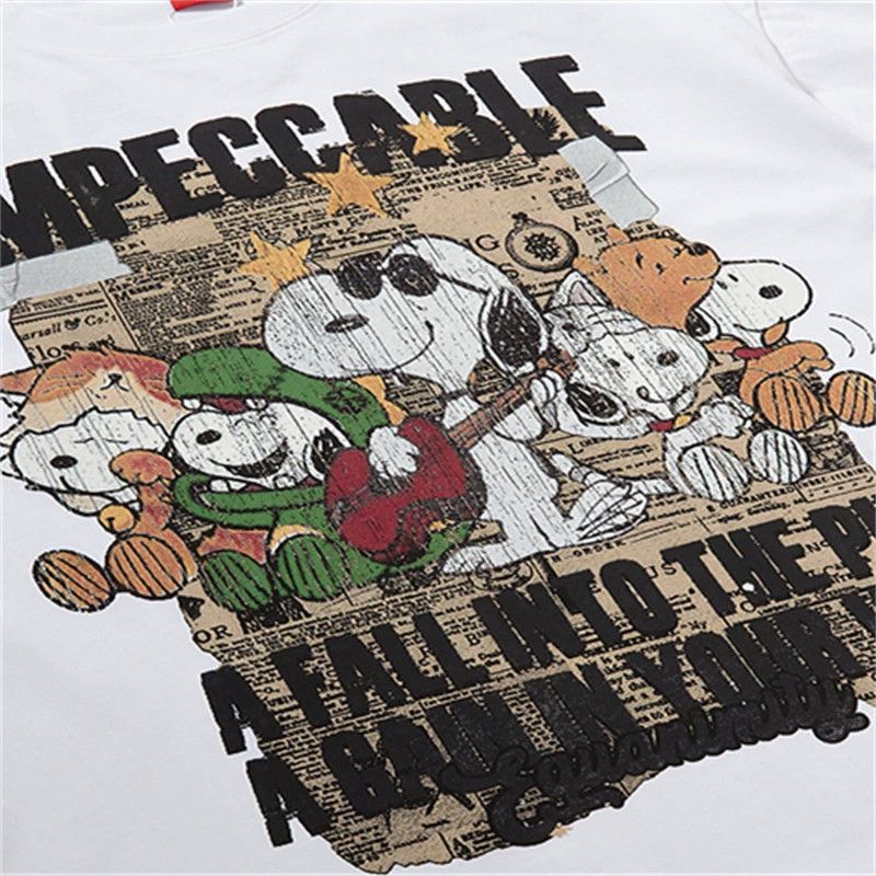Vintage Men's loose cute cartoon puppy print T-shirt y2k Size US M / EU 48-50 / 2 - 3 Thumbnail