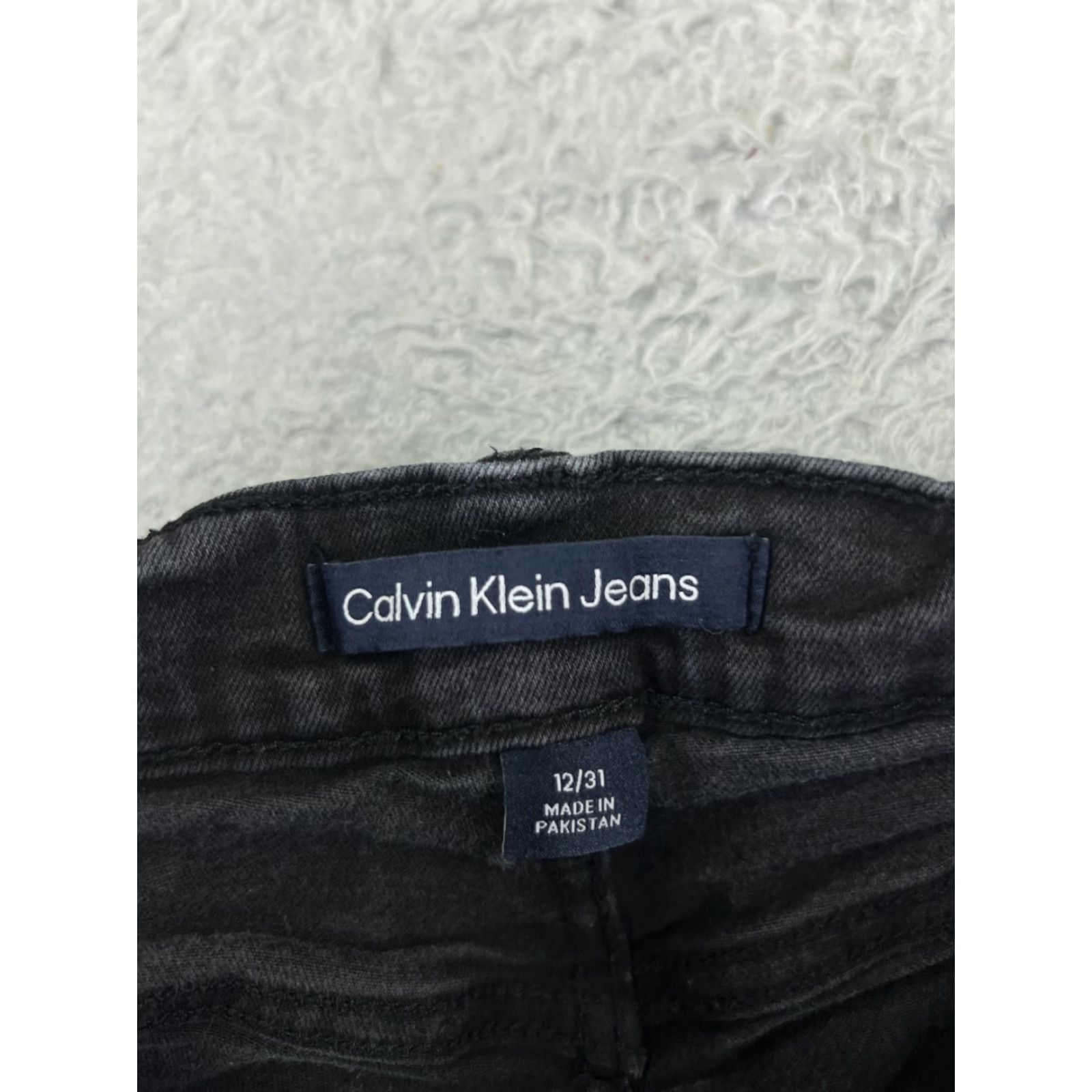Calvin Klein Calvin Klein Jeans Women 12 Black Denim High Rise Jegging Cotton 27x24 Size 34" / US 12 / IT 48 - 6 Thumbnail