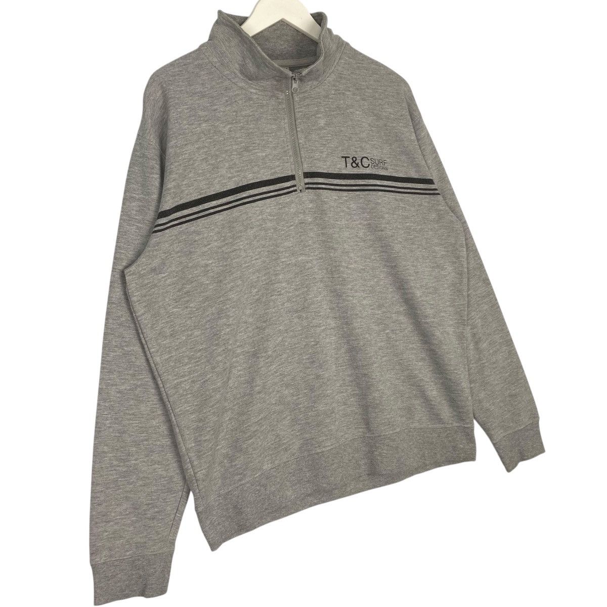 Vintage Vintage T&C Surf Hawaii Half Zipper Grey Sweathirt Size L Size US L / EU 52-54 / 3 - 3 Thumbnail