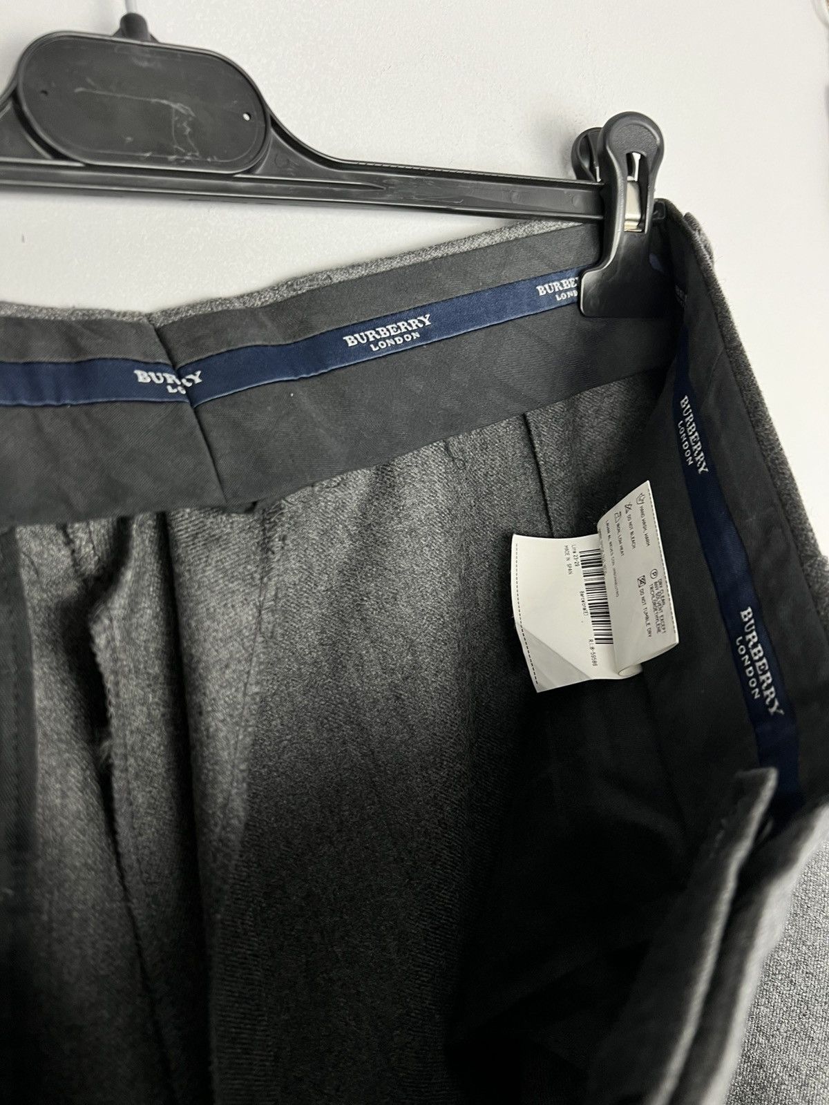 Burberry × Vintage Burberry Loose Casual Wool Pants Vintage Size US 36 / EU 52 - 10 Thumbnail