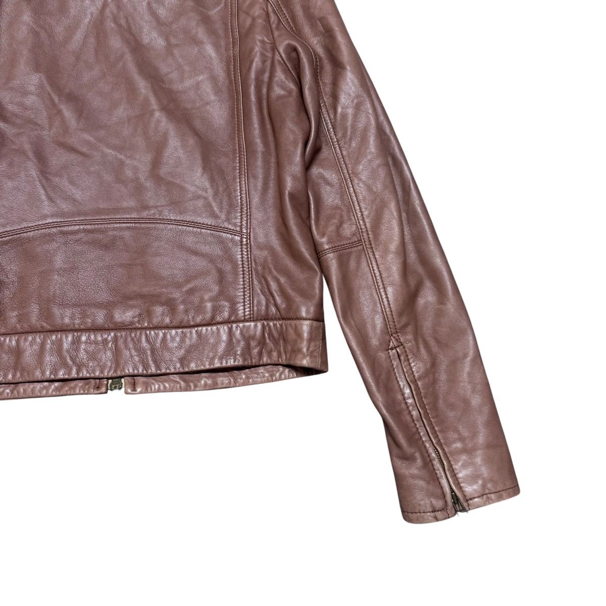 URBAN RESEARCH DOORS Urban Research Leather Moto Jacket Size XS / US 0-2 / IT 36-38 - 10 Thumbnail