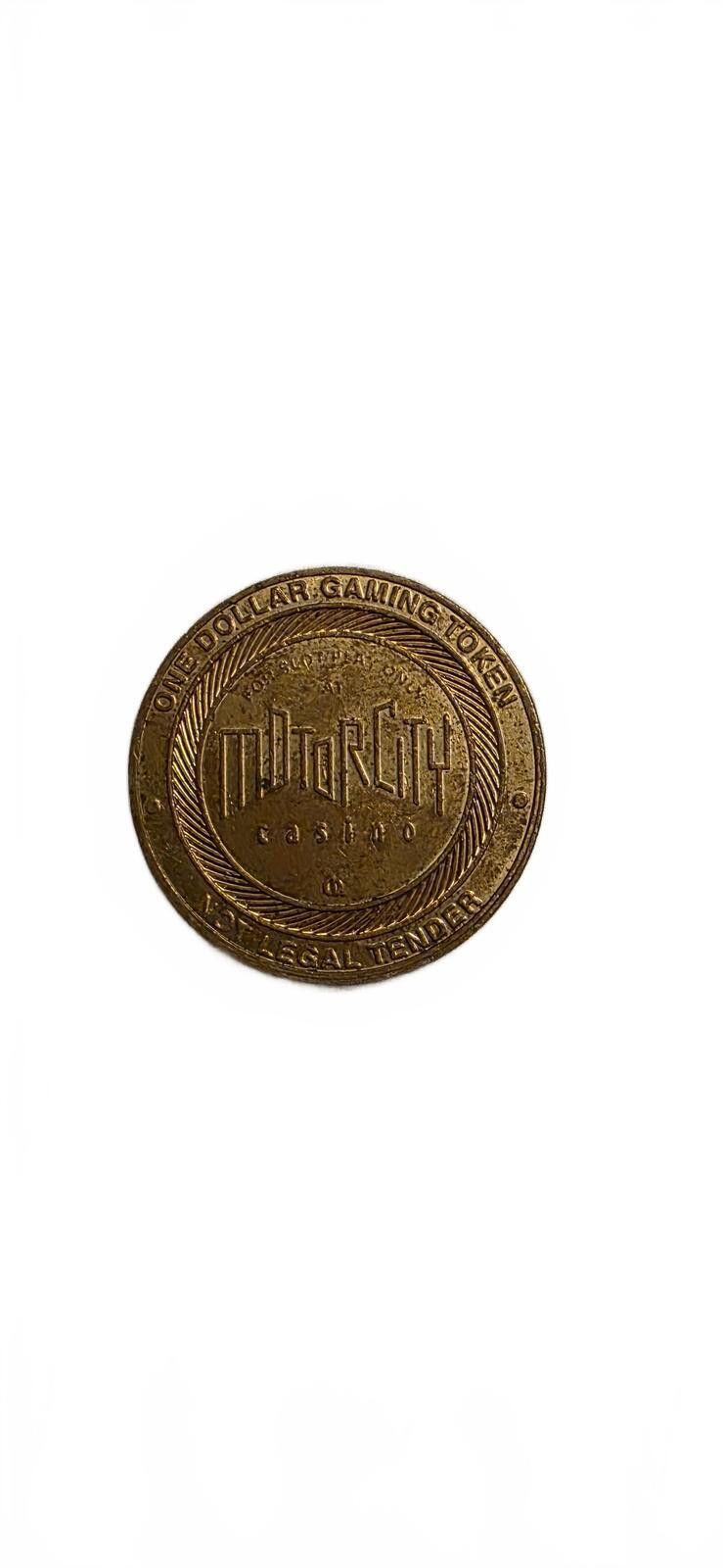 Other Motors City Casino $1 Gaming Token Size ONE SIZE - 2 Thumbnail