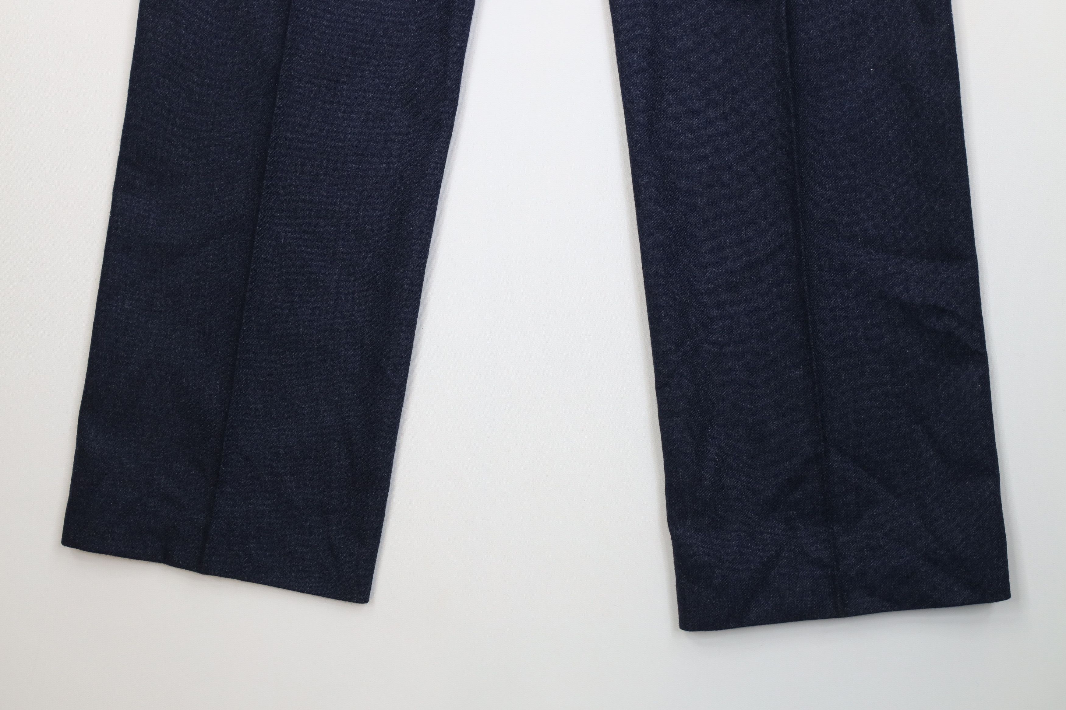 Vintage Vintage 70s Streetwear Flared Wide Leg Chino Pants Blue USA Size US 32 / EU 48 - 13 Thumbnail