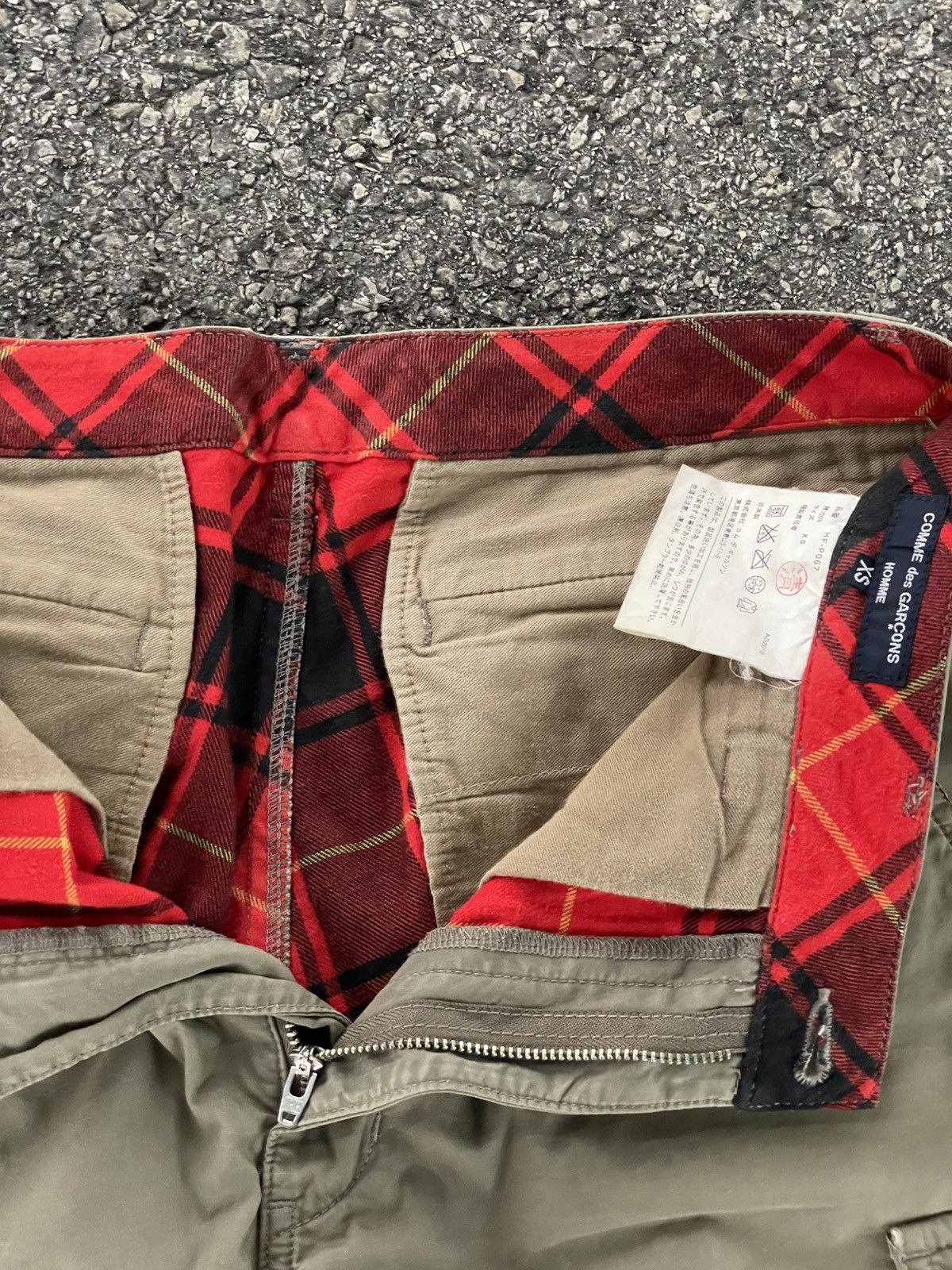 Comme des Garcons Homme Checked Cargo Pants Size US 30 / EU 46 - 5 Thumbnail