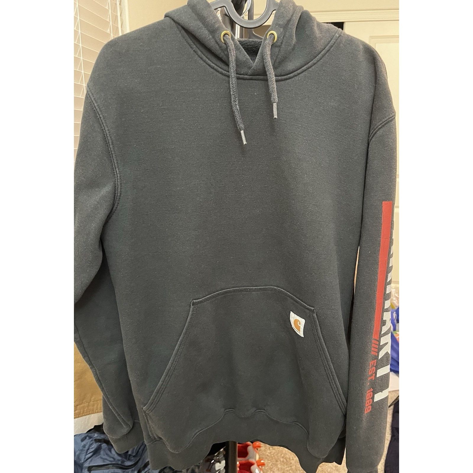 Carhartt Carhartt Hoodie Men’s Small Black Faded Original Fit Size US S / EU 44-46 / 1 - 1 Thumbnail