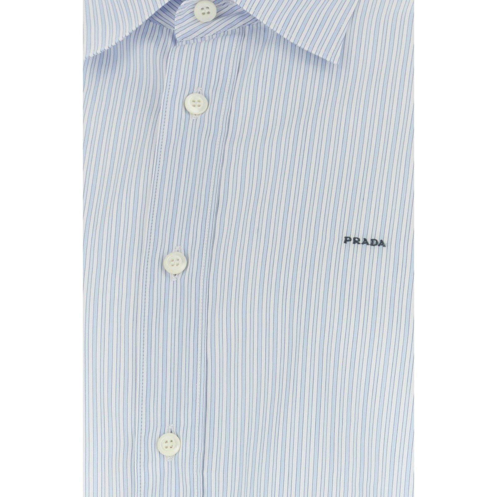 Prada PRADA Embroidered Poplin Shirt New & Authentic (Men's size:4 Size US L / EU 52-54 / 3 - 3 Thumbnail